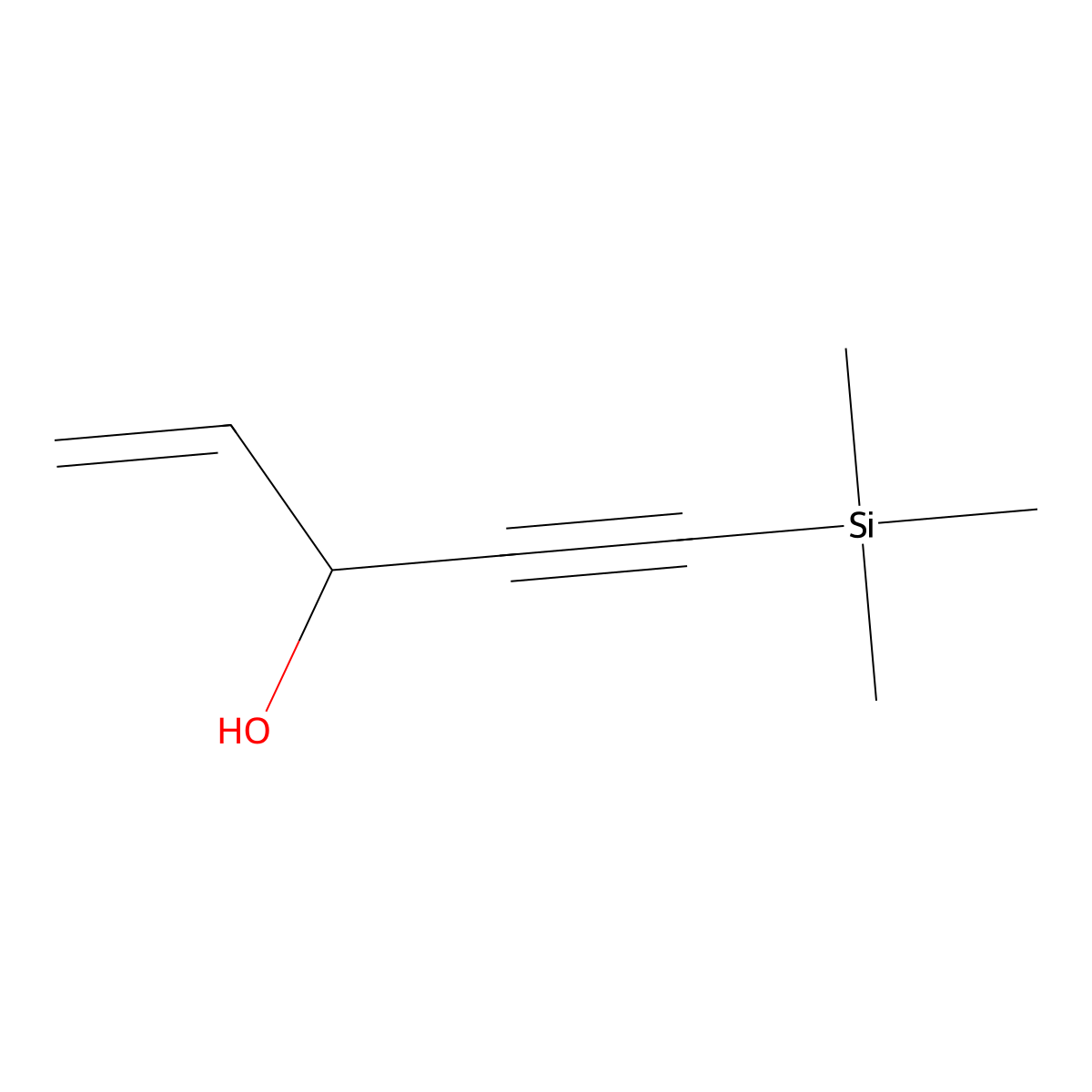 5-(Trimethylsilyl)pent-1-en-4-yn-3-ol molecular structure, CAS 5272-35-5