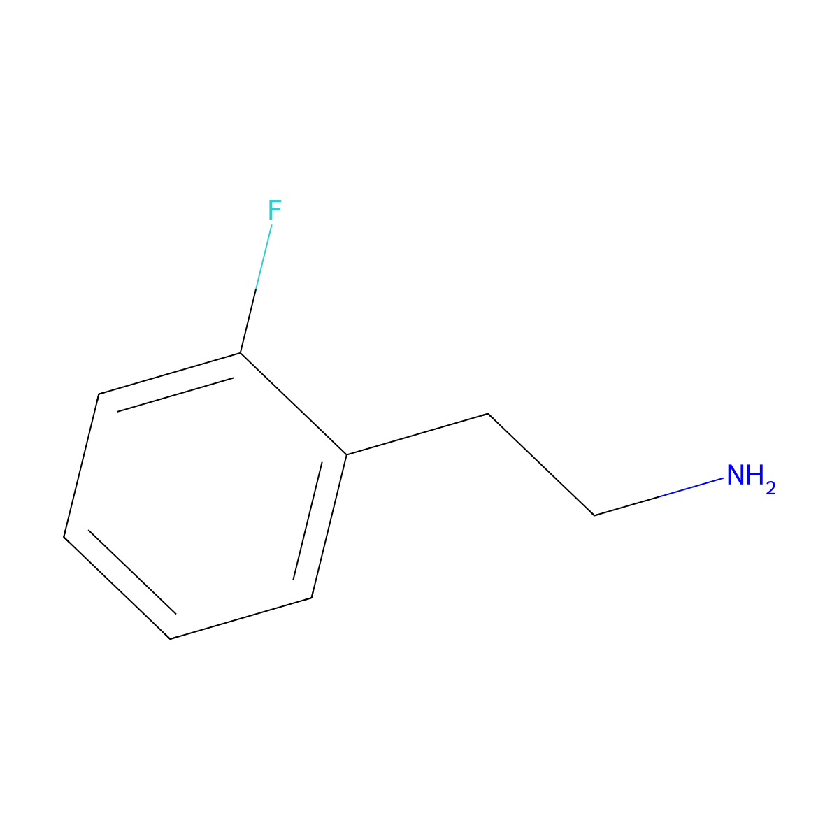2-(2-Fluorophenyl)ethylamine molecular structure, CAS 52721-69-4