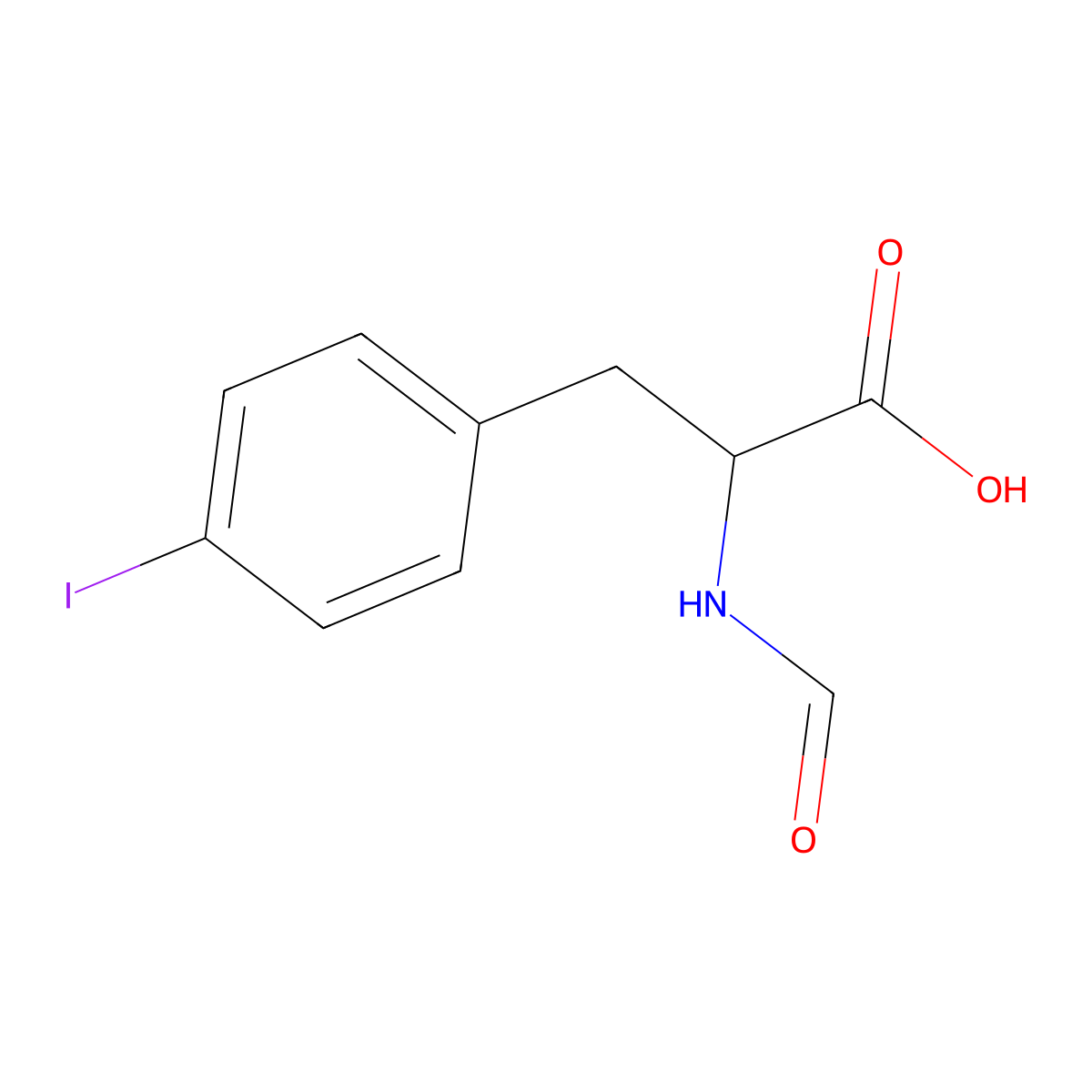 N-Formyl-4-iodo-L-phenylalanine molecular structure, CAS 52721-77-4