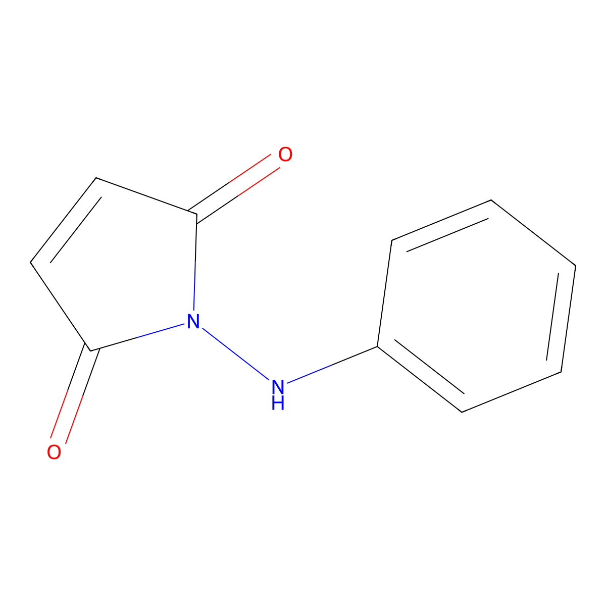 1-(Phenylamino)-1H-pyrrole-2,5-dione molecular structure, CAS 52726-96-2