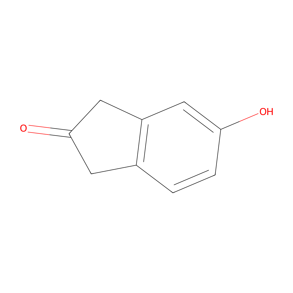 5-Hydroxy-1,3-dihydro-2H-inden-2-one molecular structure, CAS 52727-23-8