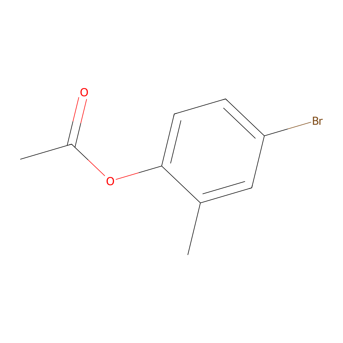4-Bromo-2-methylphenyl acetate molecular structure, CAS 52727-92-1