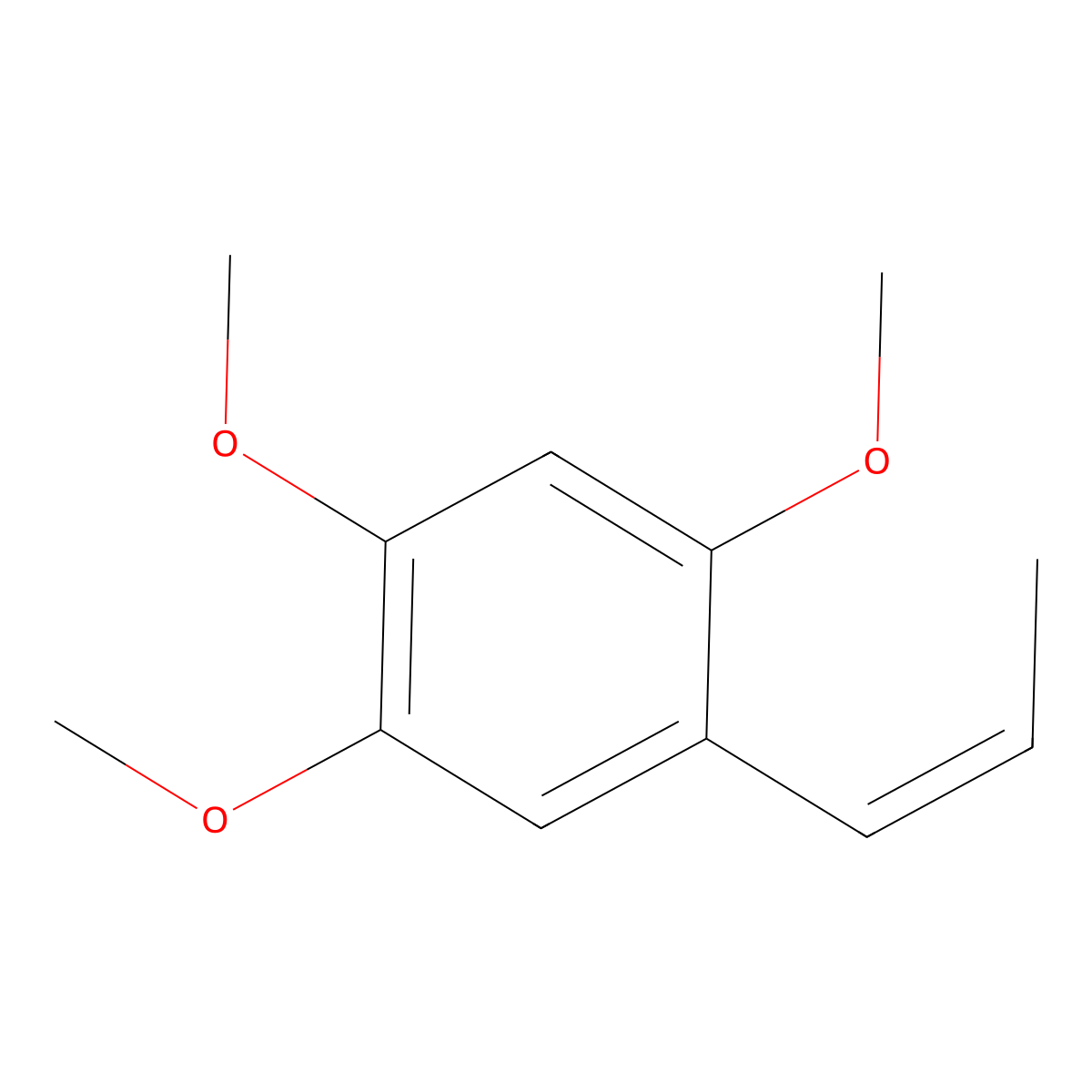 Beta-Asarone molecular structure, CAS 5273-86-9