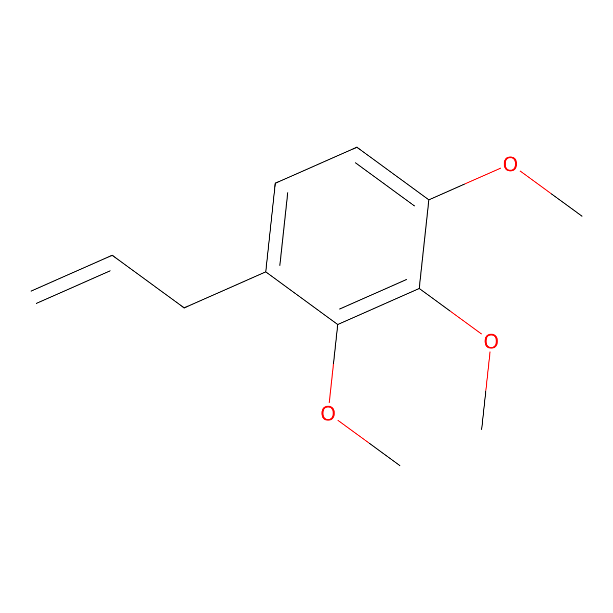 1-Allyl-2,3,4-trimethoxybenzene molecular structure, CAS 5273-88-1