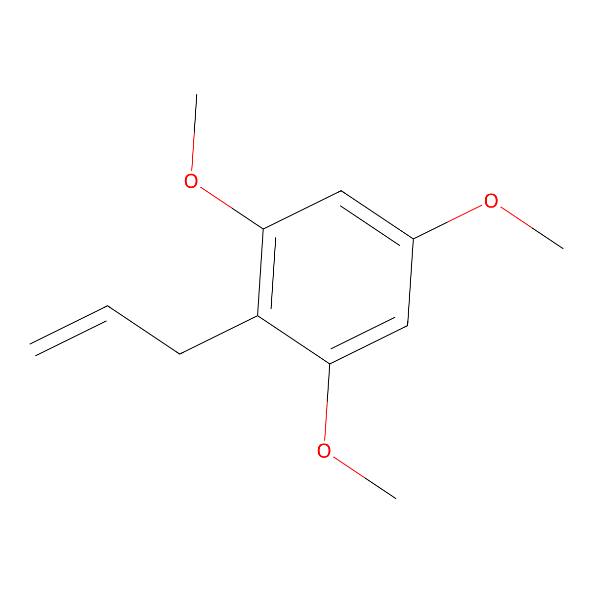 2-Allyl-1,3,5-trimethoxybenzene molecular structure, CAS 5273-94-9