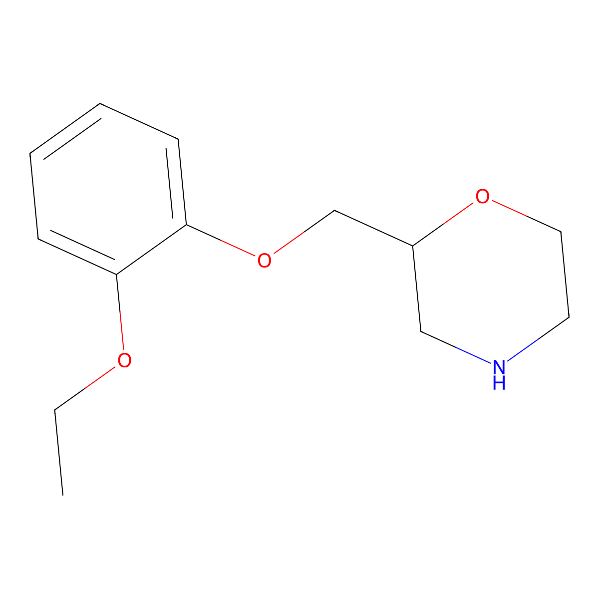 Viloxazine, (R)- molecular structure, CAS 52730-45-7