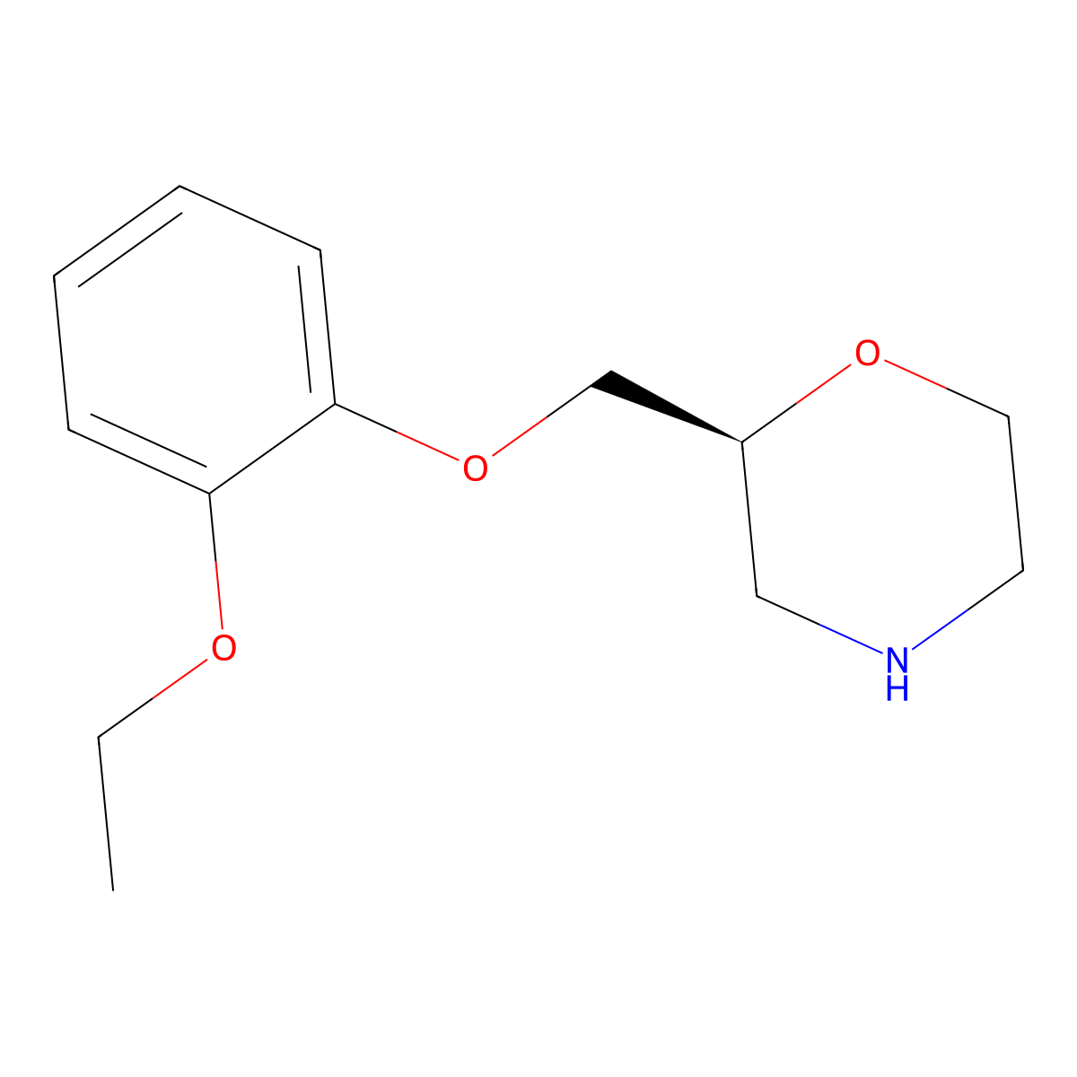 Viloxazine, (S)- molecular structure, CAS 52730-46-8