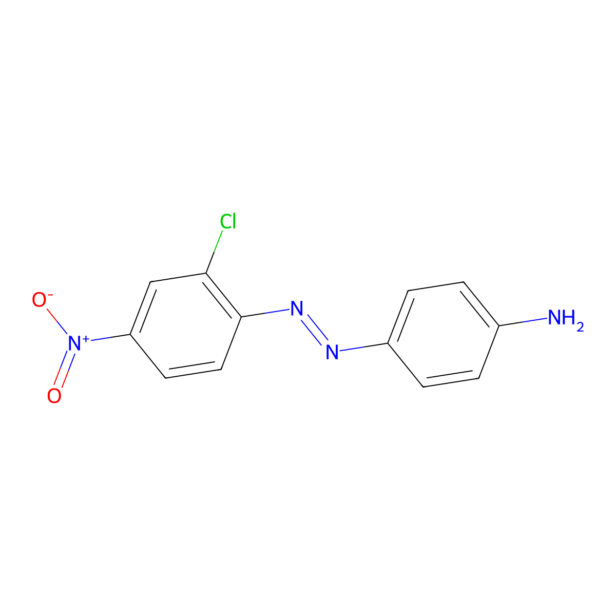 4-((2-Chloro-4-nitrophenyl)azo)aniline molecular structure, CAS 52735-98-5