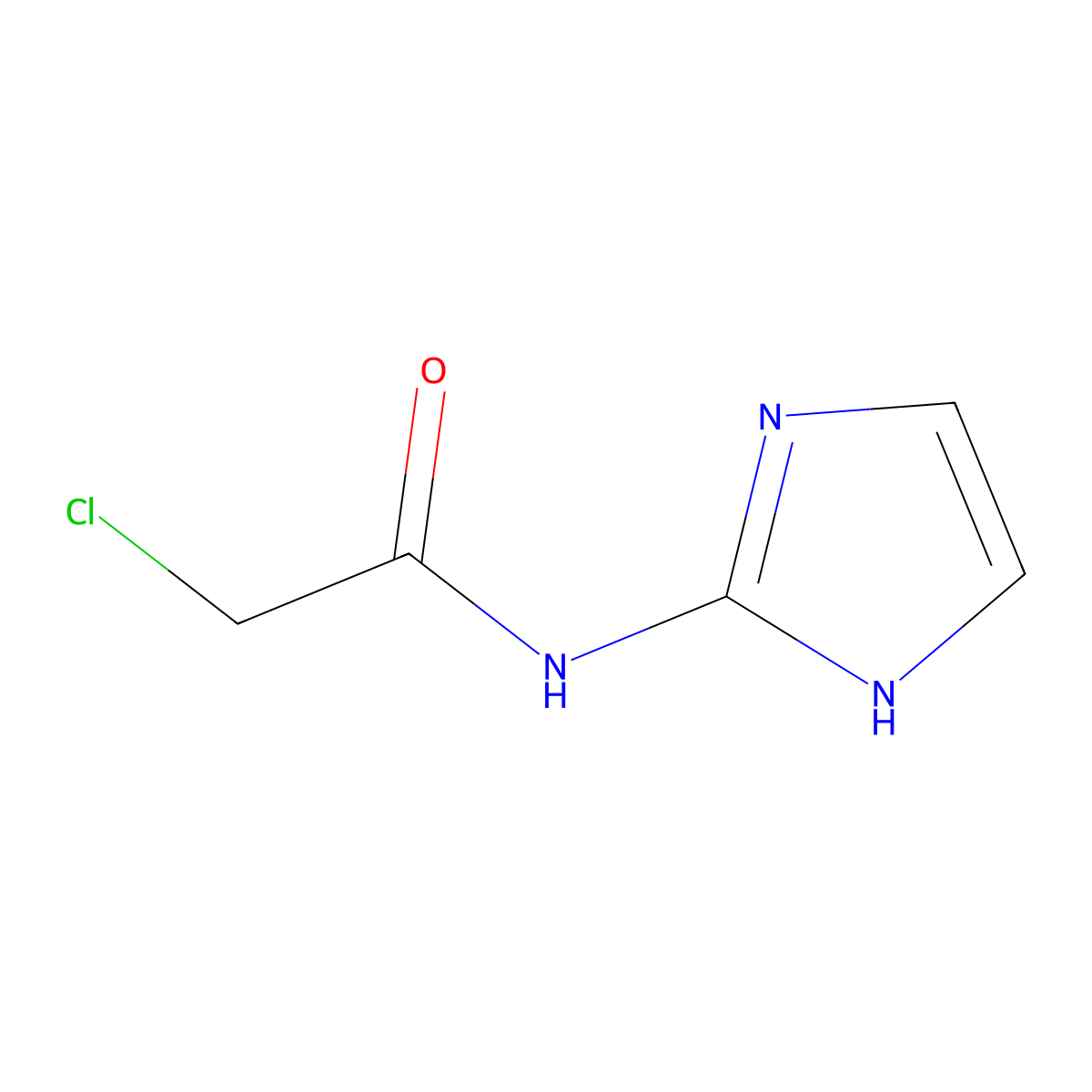 2-chloro-N-(1H-imidazol-2-yl)acetamide molecular structure, CAS 52737-43-6