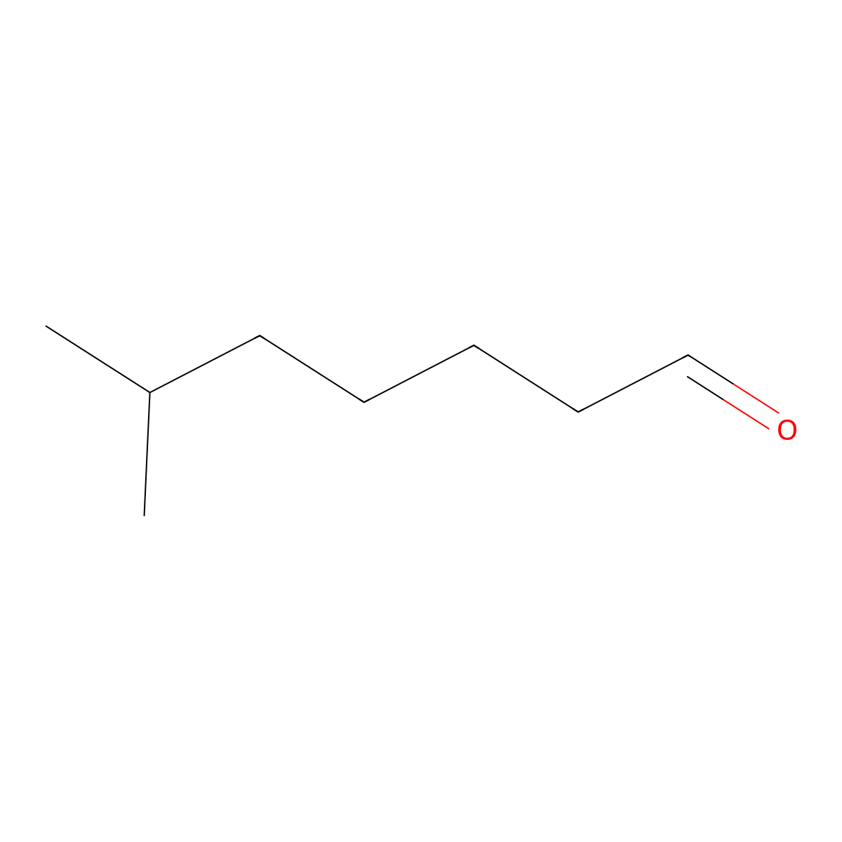 6-Methylheptanal molecular structure, CAS 52738-99-5