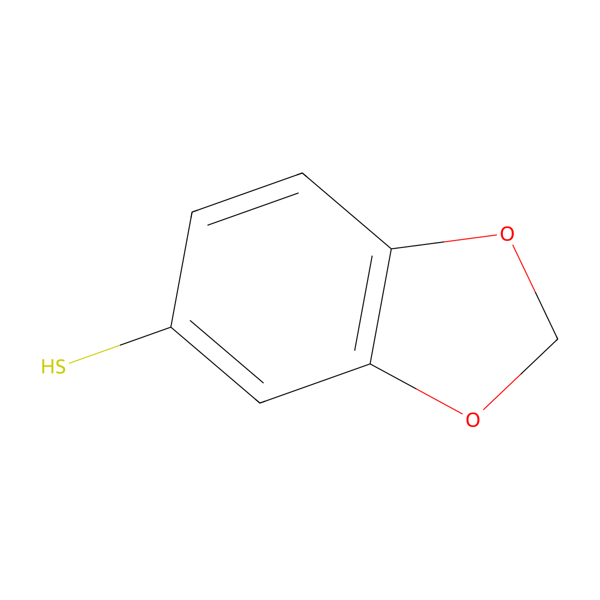 3,4-(Methylenedioxy)thiophenol molecular structure, CAS 5274-08-8