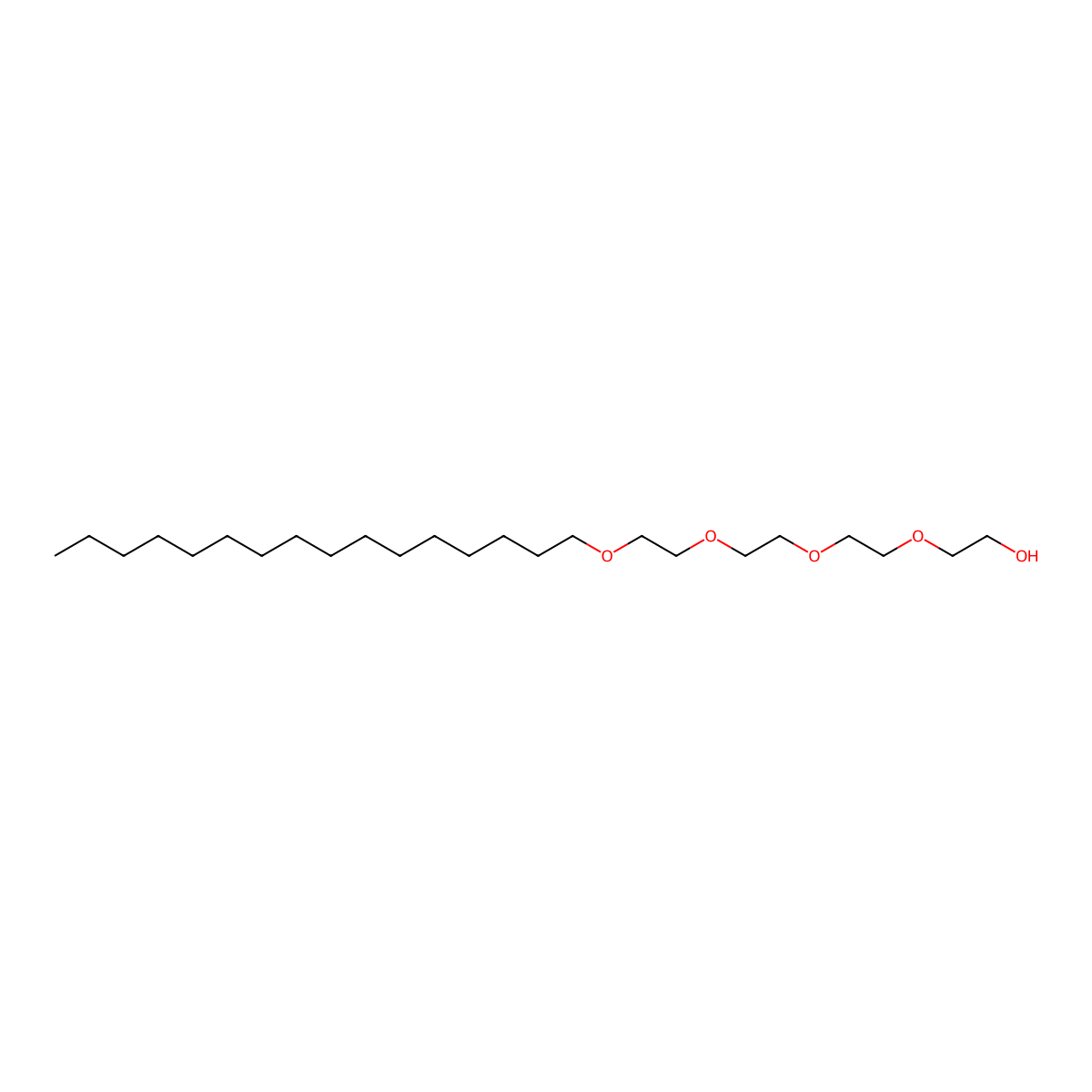 3,6,9,12-Tetraoxaoctacosan-1-ol molecular structure, CAS 5274-63-5