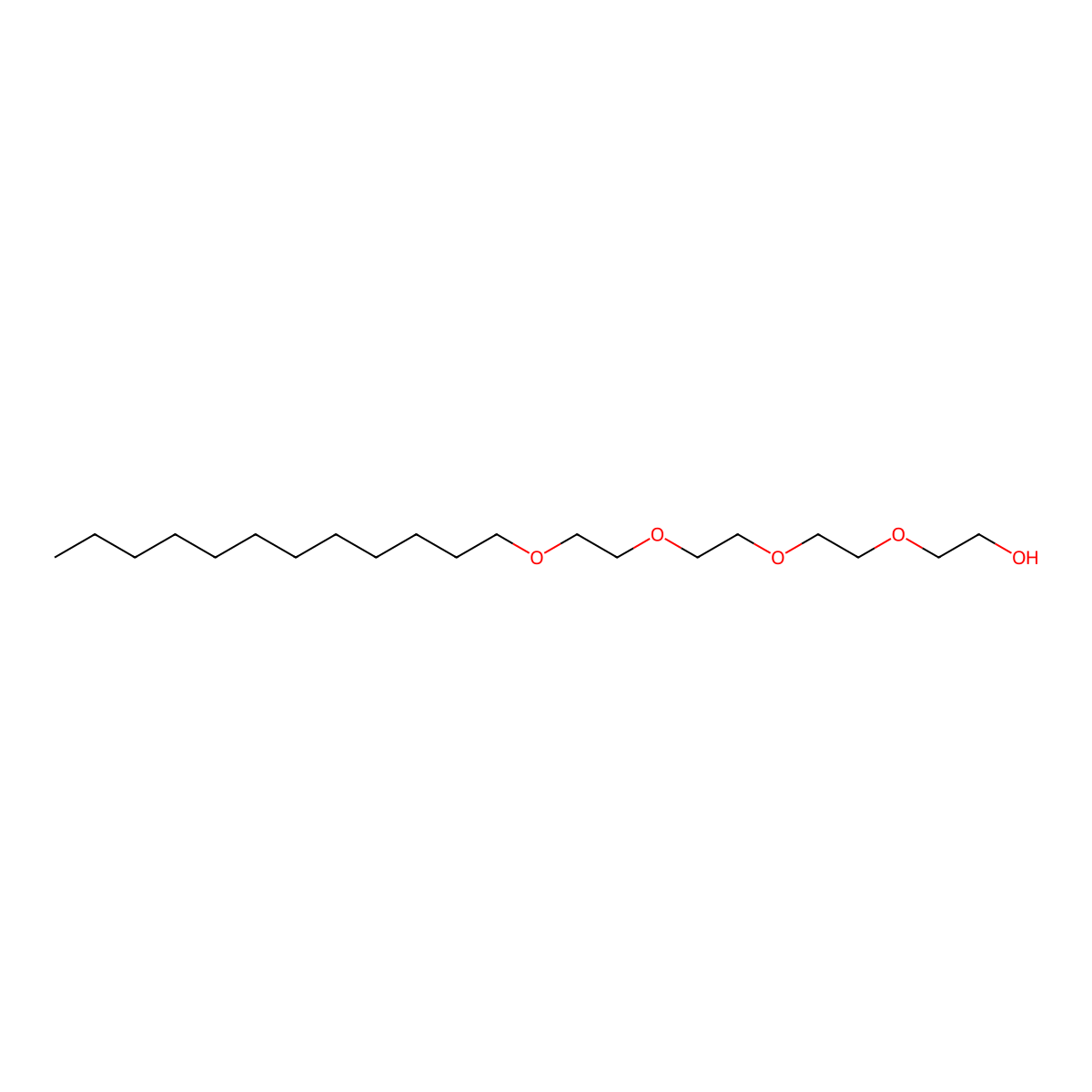 3,6,9,12-Tetraoxatetracosan-1-ol molecular structure, CAS 5274-68-0