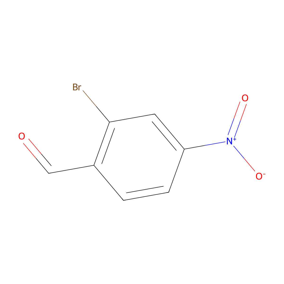 2-Bromo-4-nitrobenzaldehyde molecular structure, CAS 5274-71-5