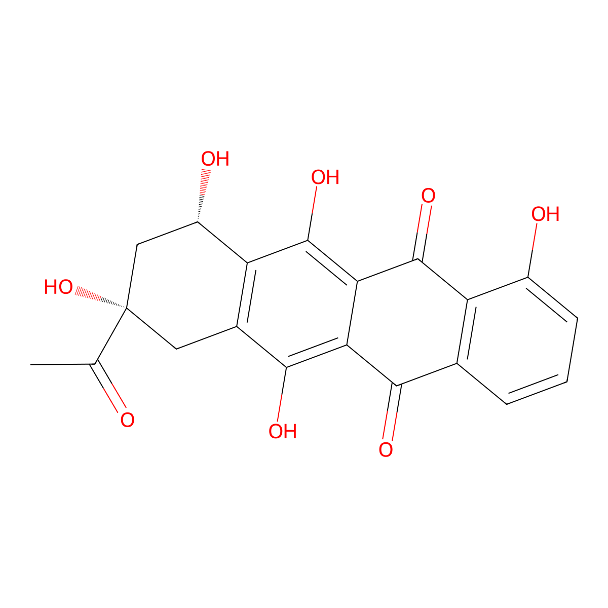 4-Demethyl Daunomycinone molecular structure, CAS 52744-22-6