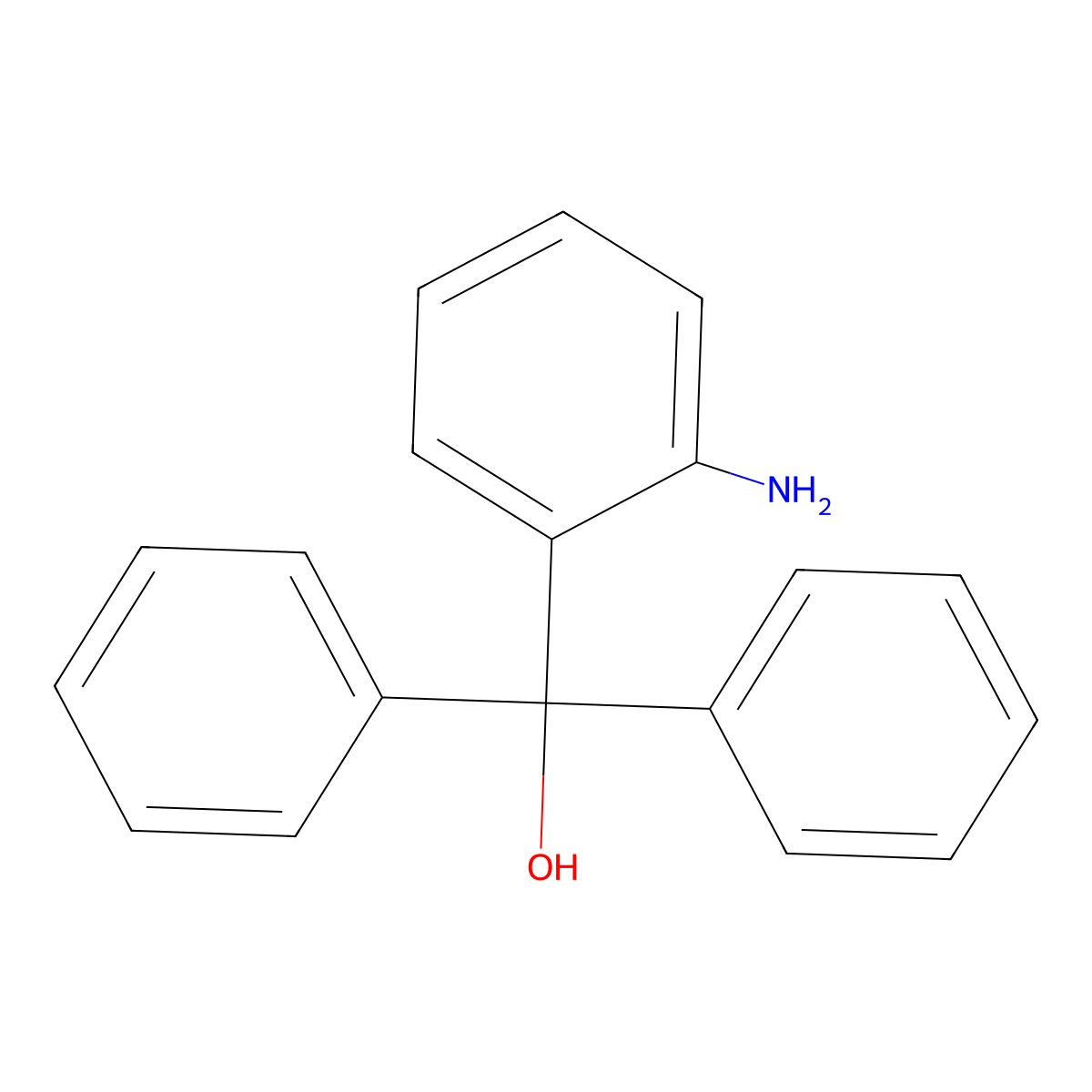 (2-Aminophenyl)(diphenyl)methanol molecular structure, CAS 52744-72-6