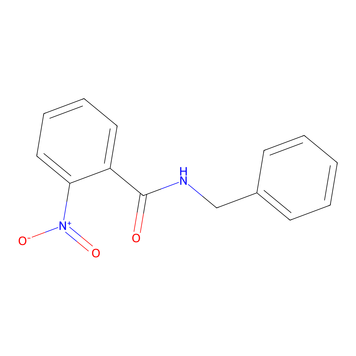 N-benzyl-2-nitrobenzamide molecular structure, CAS 52745-10-5