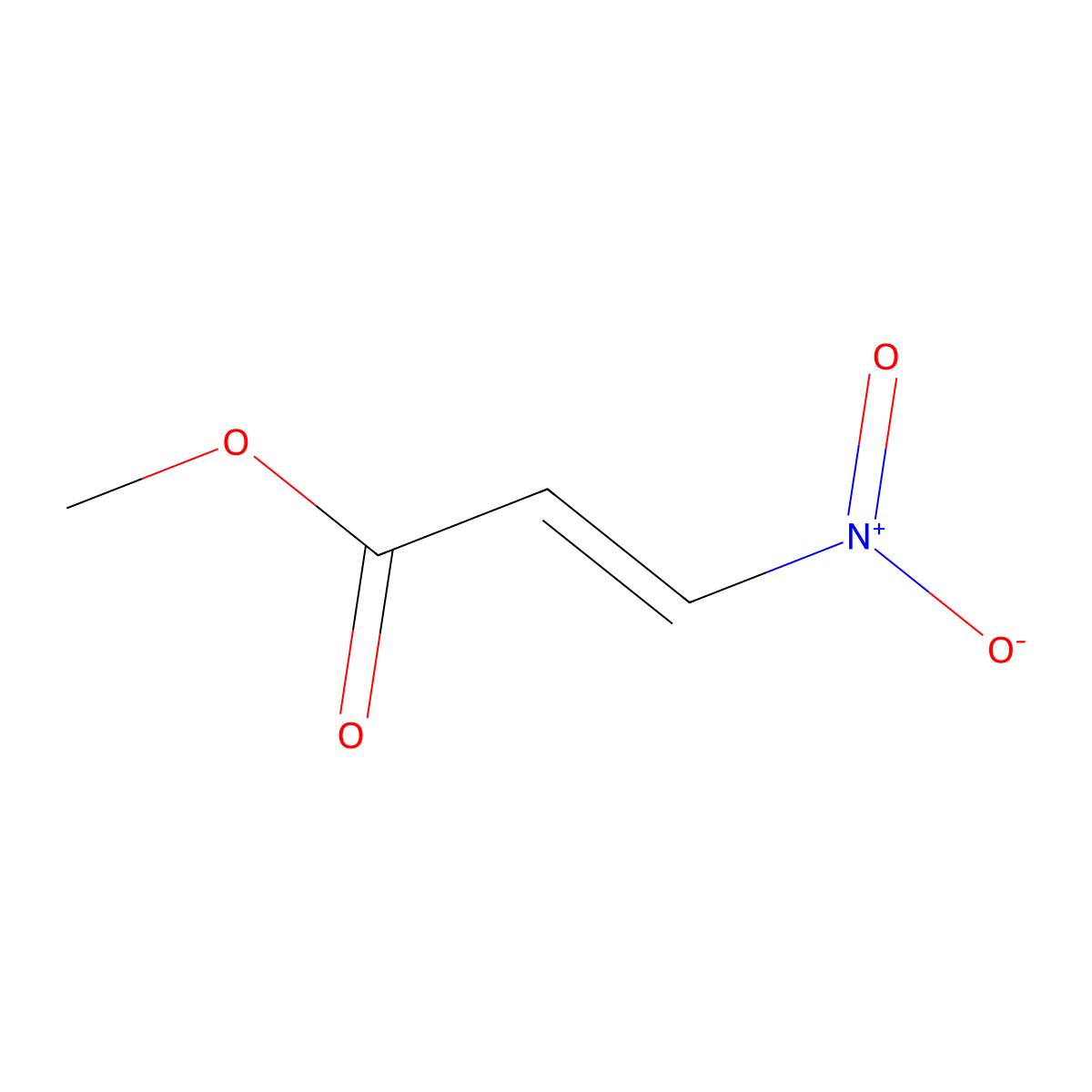 methyl (2E)-3-nitroprop-2-enoate molecular structure, CAS 52745-92-3