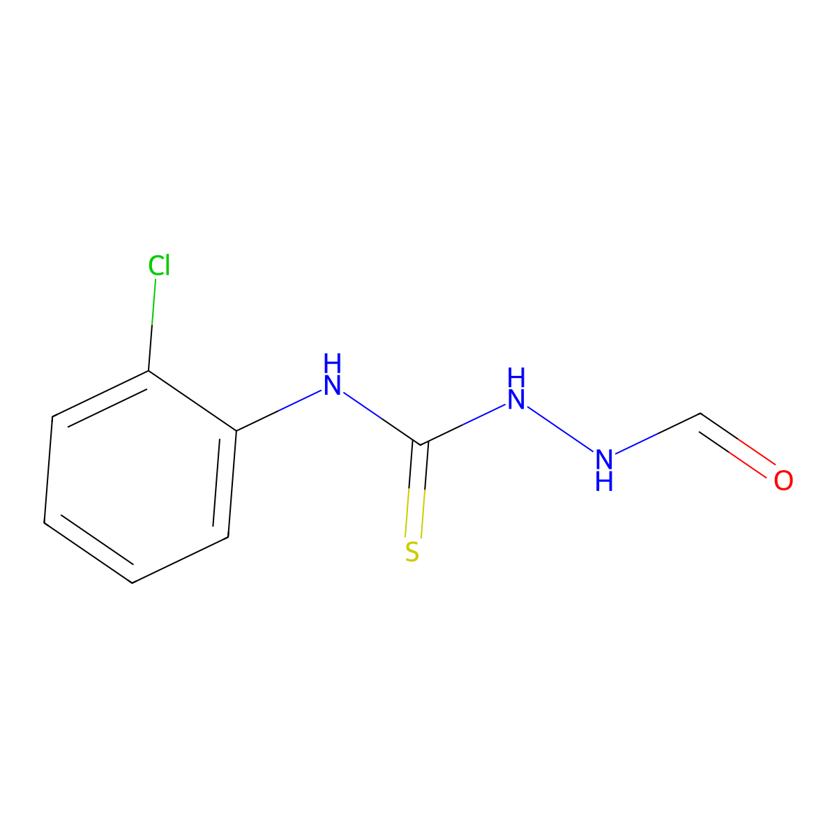 N-(2-chlorophenyl)-2-formylhydrazinecarbothioamide molecular structure, CAS 52747-49-6