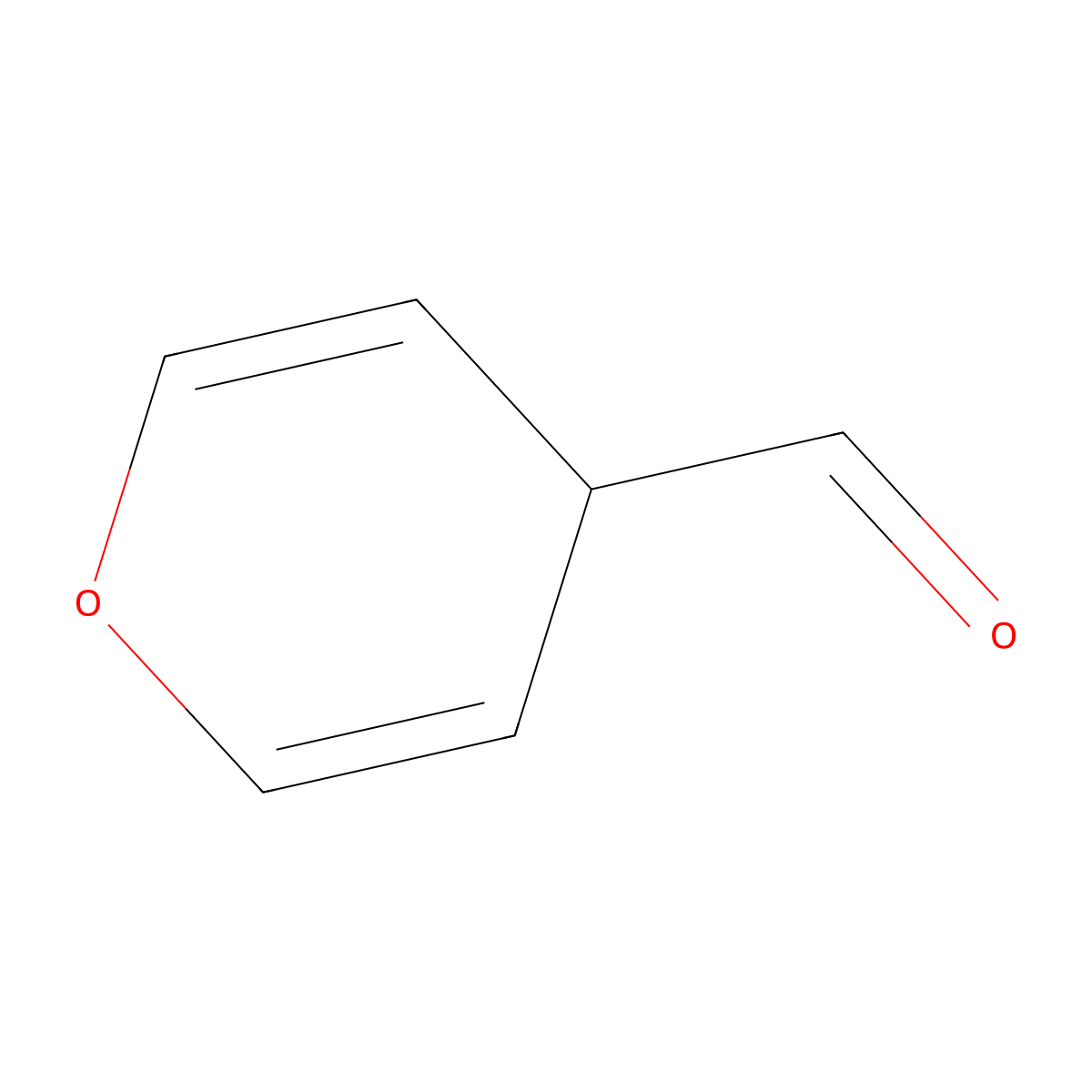 4H-Pyran-4-carboxaldehyde molecular structure, CAS 52748-34-2