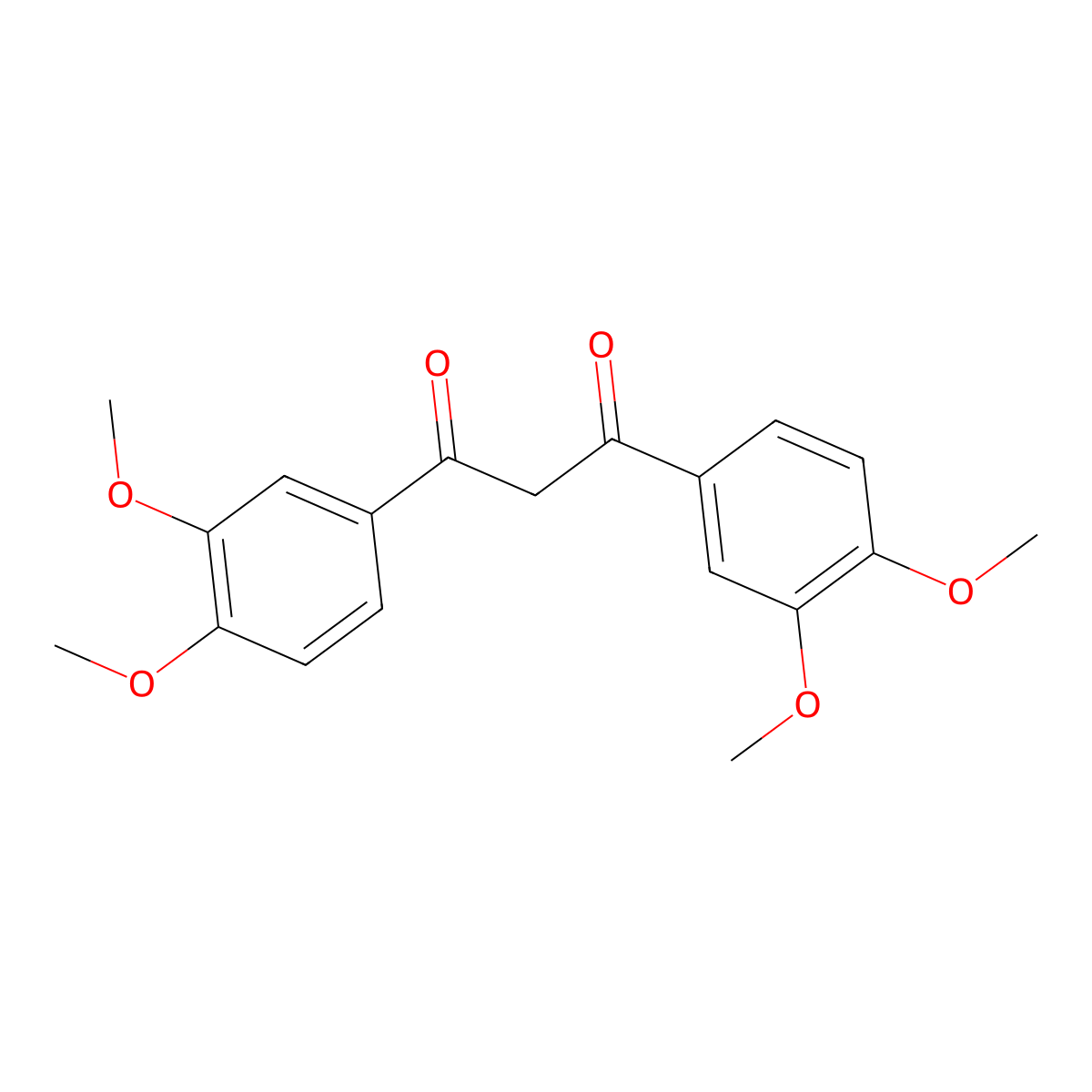 1,3-Bis(3,4-dimethoxyphenyl)propane-1,3-dione molecular structure, CAS 52751-63-0