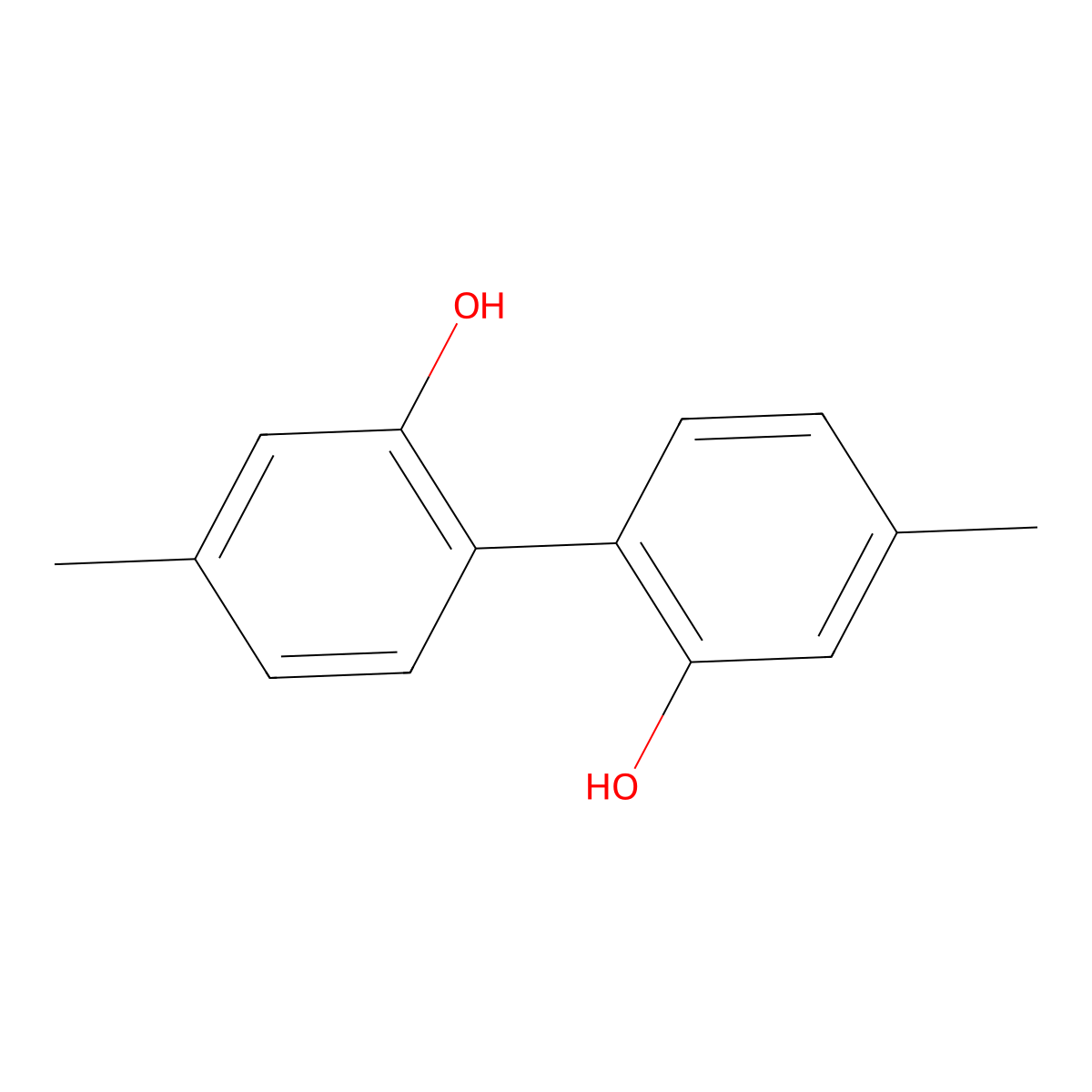 4,4'-Dimethyl[1,1'-biphenyl]-2,2'-diol molecular structure, CAS 52751-74-3
