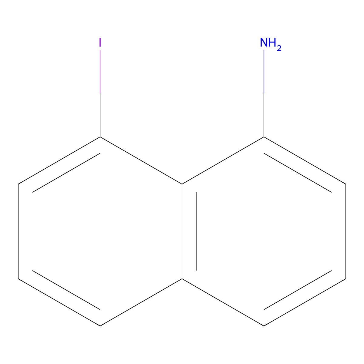 1-Amino-8-iodonaphthalene molecular structure, CAS 52753-62-5