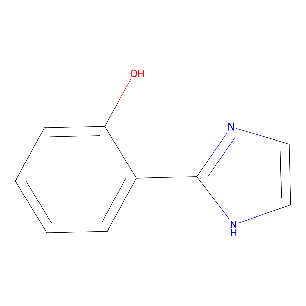 2-(1H-Imidazol-2-yl)phenol molecular structure, CAS 52755-90-5