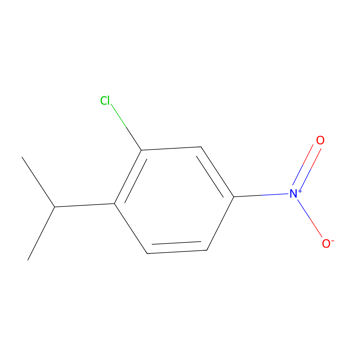 2-Chloro-1-isopropyl-4-nitrobenzene molecular structure, CAS 52756-37-3