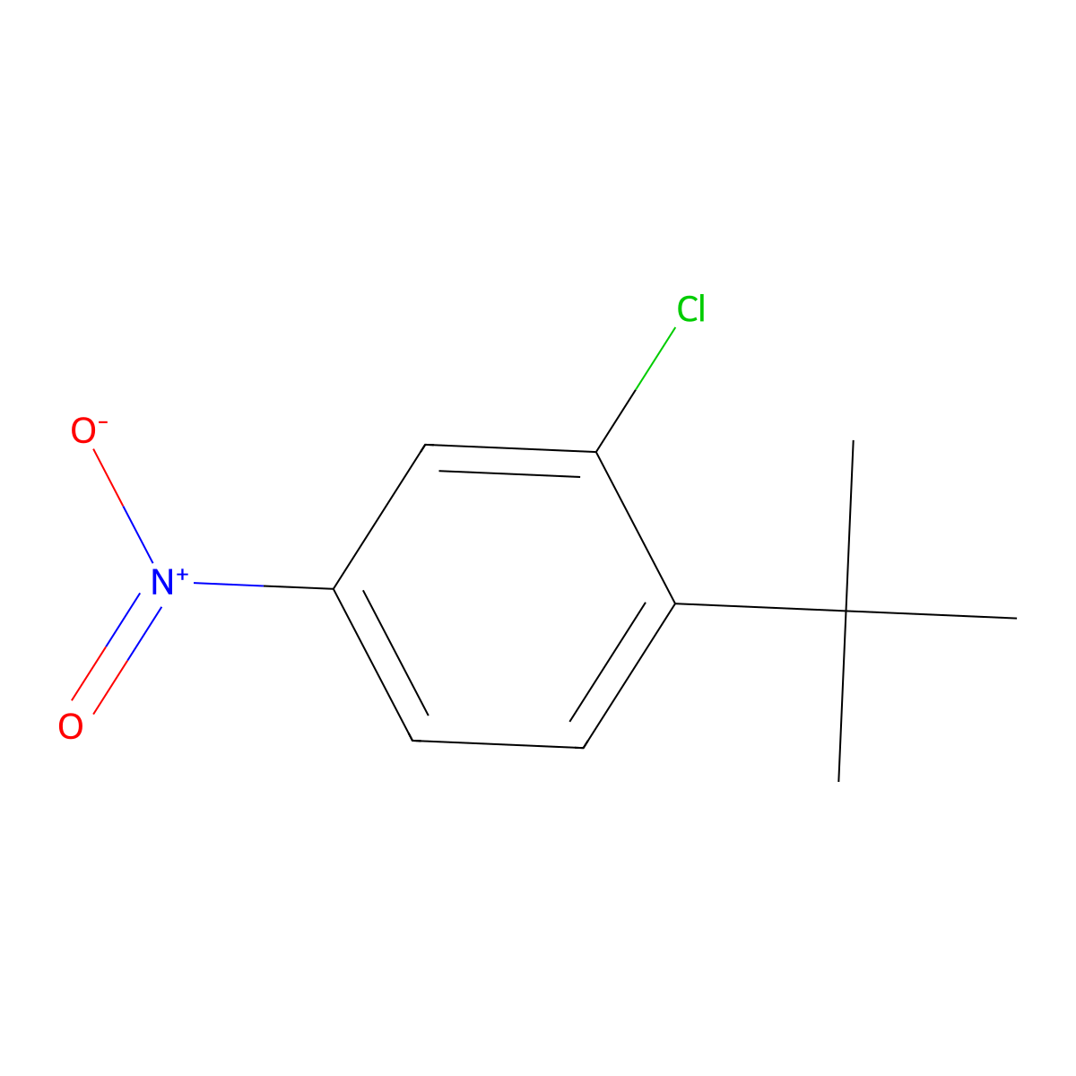 2-Chloro-1-(1,1-dimethylethyl)-4-nitrobenzene molecular structure, CAS 52756-38-4