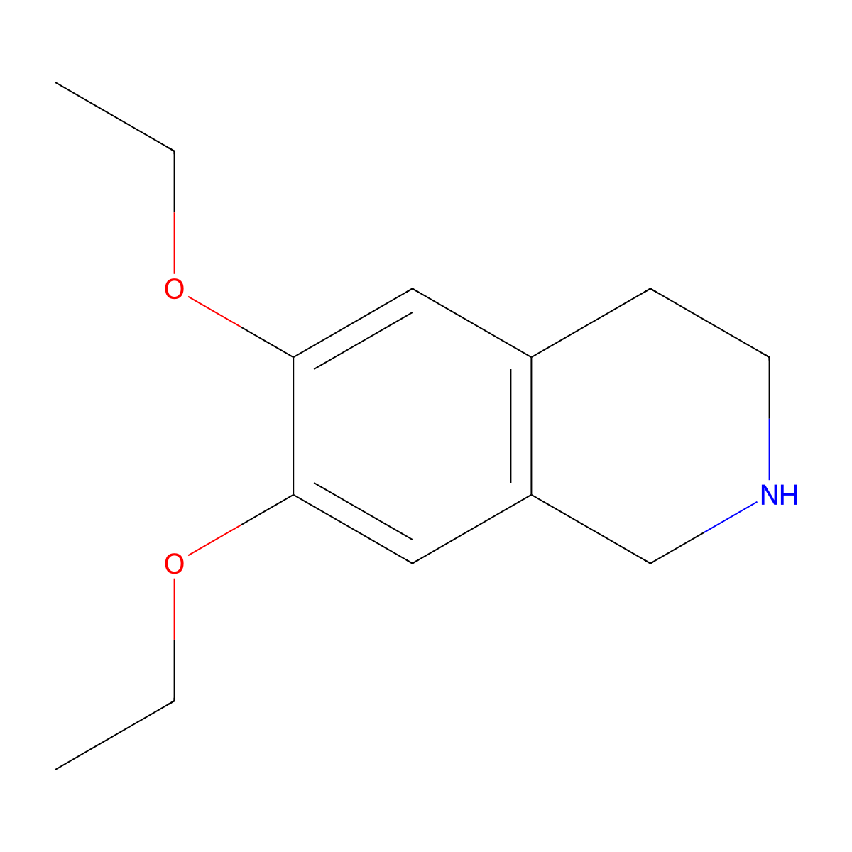 6,7-Diethoxy-1,2,3,4-tetrahydroisoquinoline molecular structure, CAS 52759-05-4