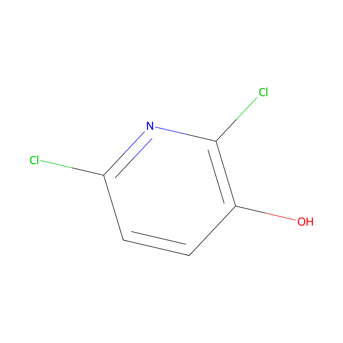 2,6-Dichloropyridin-3-ol molecular structure, CAS 52764-11-1