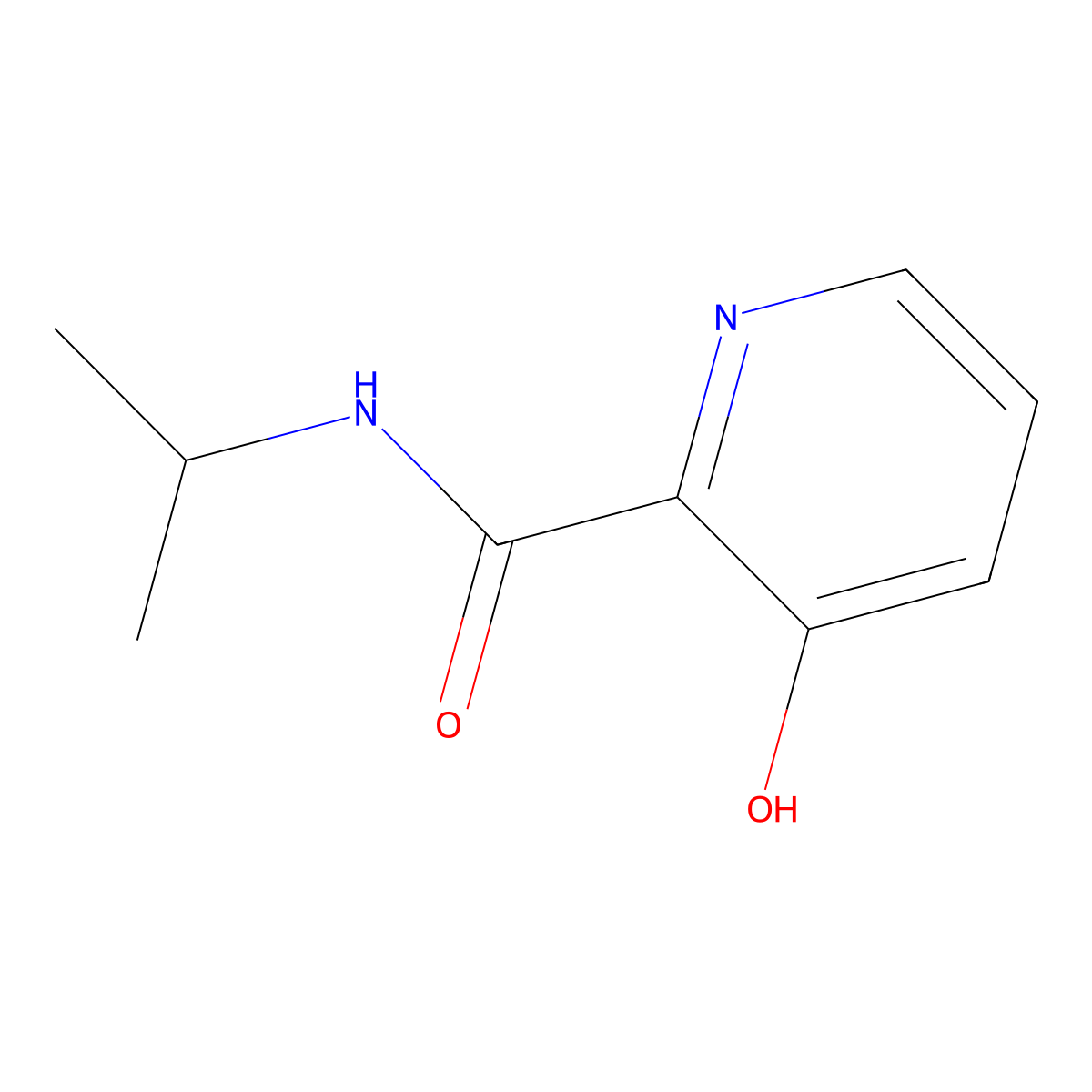 3-Hydroxy-N-isopropylpyridine-2-carboxamide molecular structure, CAS 52764-13-3
