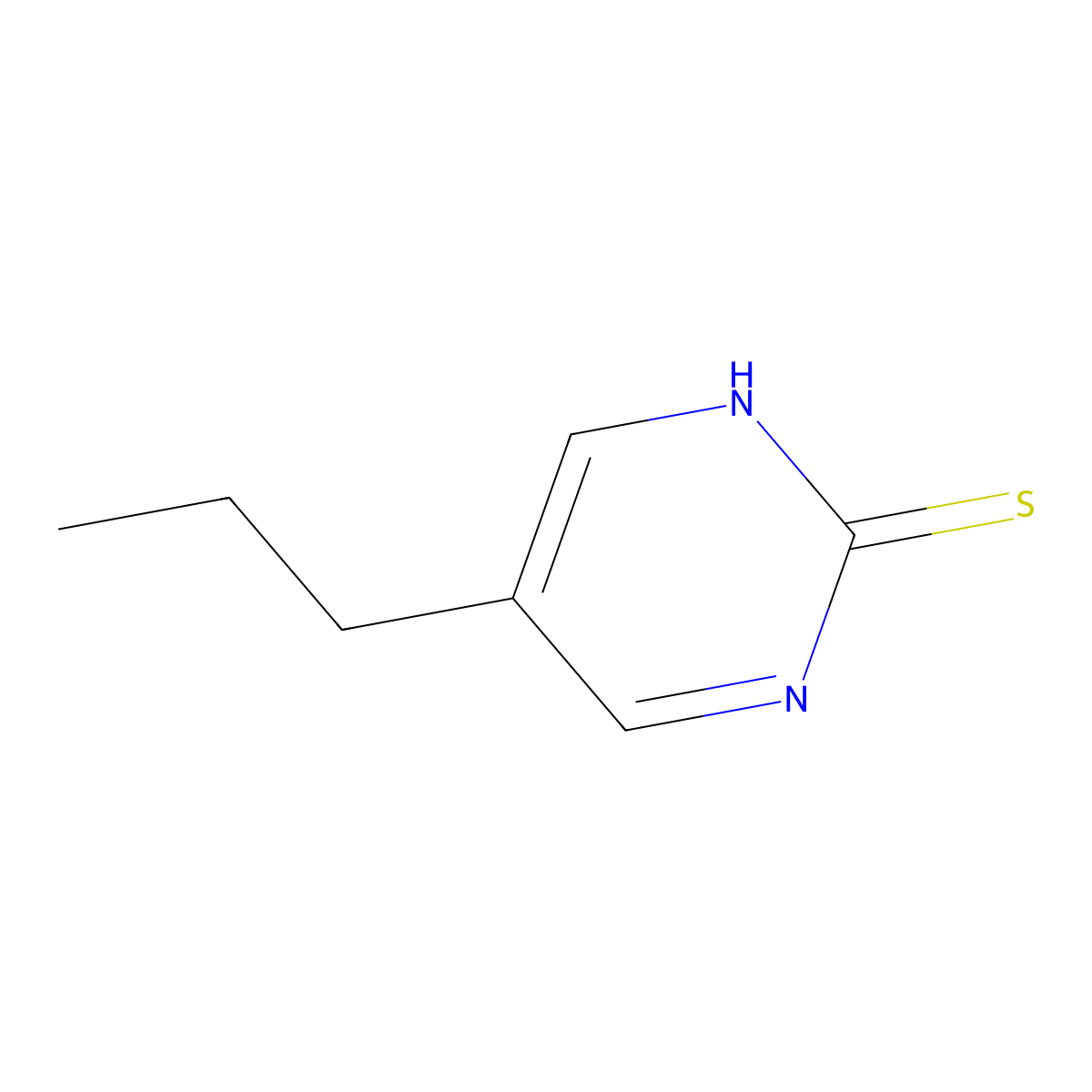5-Propylpyrimidine-2(1H)-thione molecular structure, CAS 52767-84-7