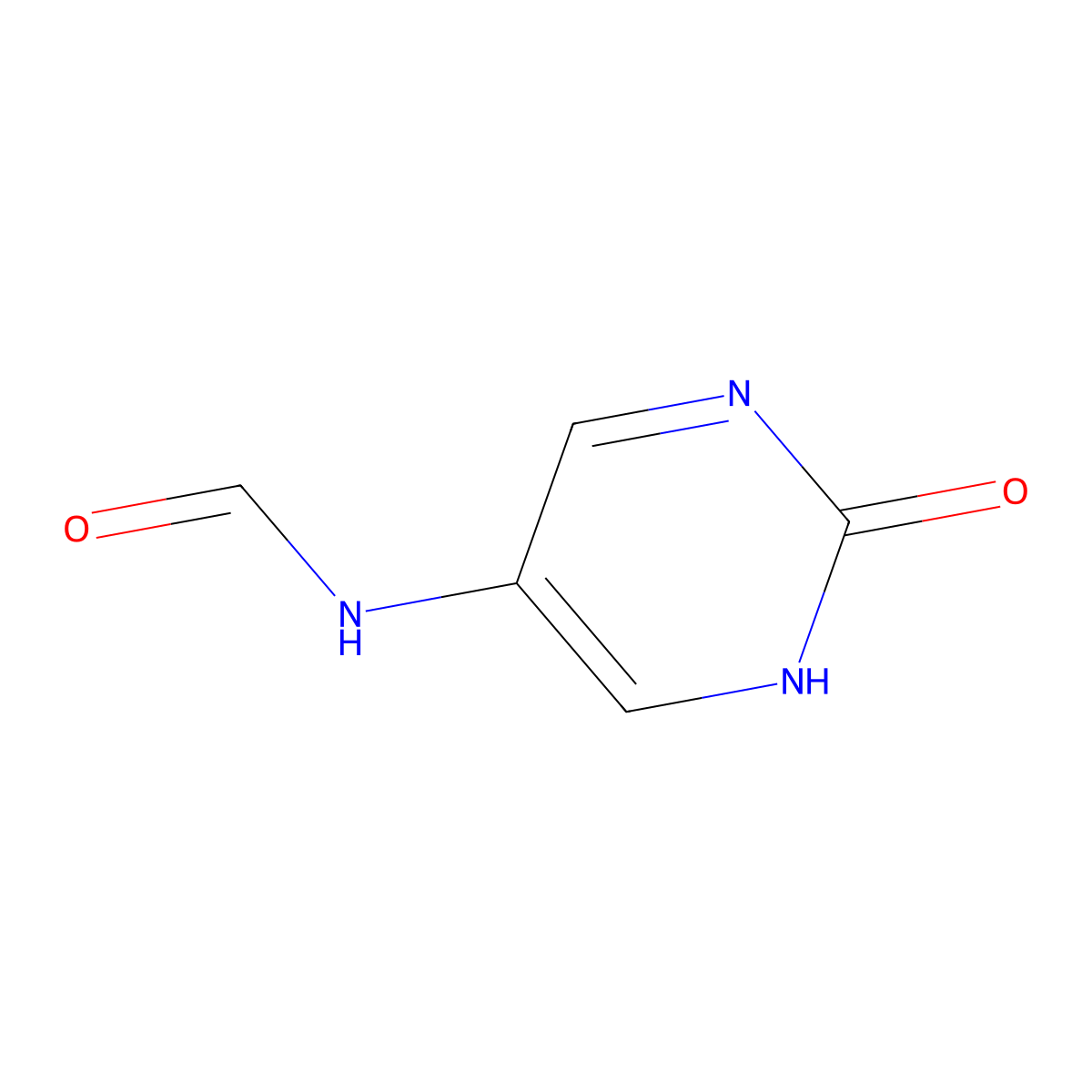 N-(2-Hydroxypyrimidin-5-yl)formamide molecular structure, CAS 52767-98-3