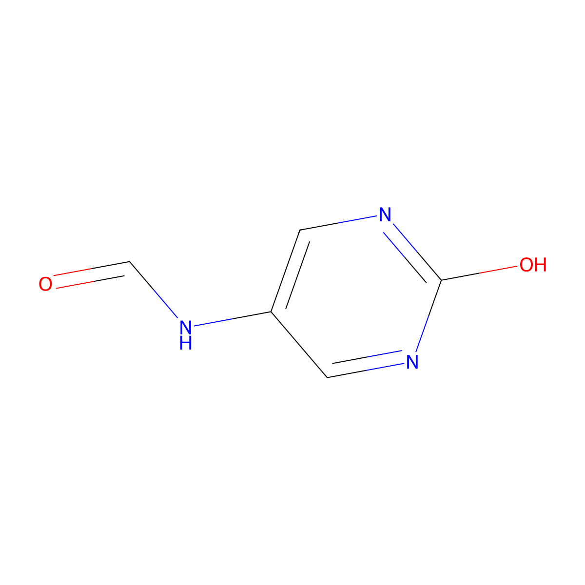 N-(2-Hydroxypyrimidin-5-yl)formamide molecular structure, CAS 52767-98-3