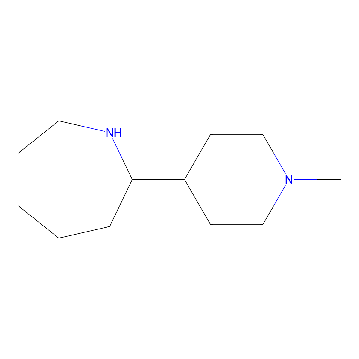 2-(1-Methylpiperidin-4-yl)azepane molecular structure, CAS 527674-00-6