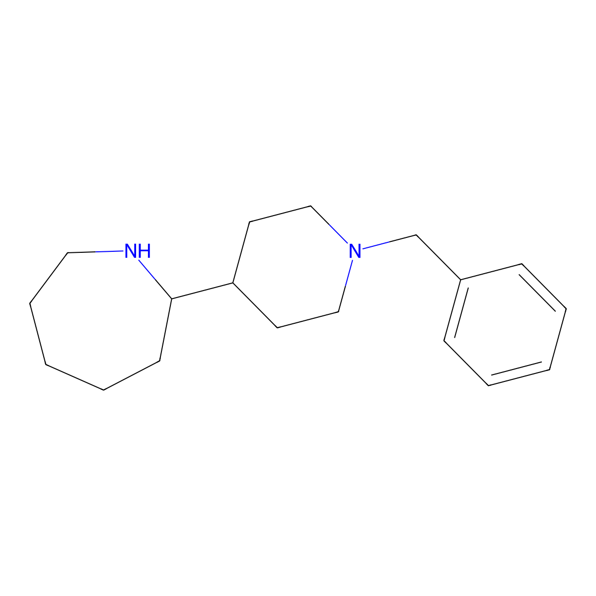 2-(1-Benzylpiperidin-4-yl)azepane molecular structure, CAS 527674-02-8