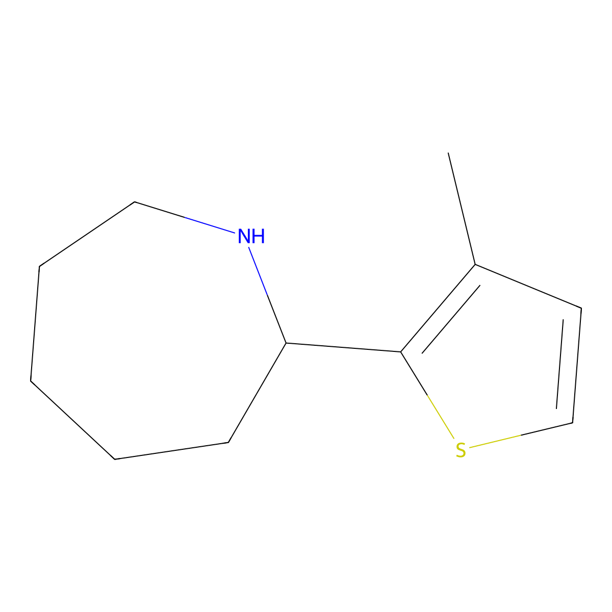 2-(3-Methyl-2-thienyl)azepane molecular structure, CAS 527674-19-7
