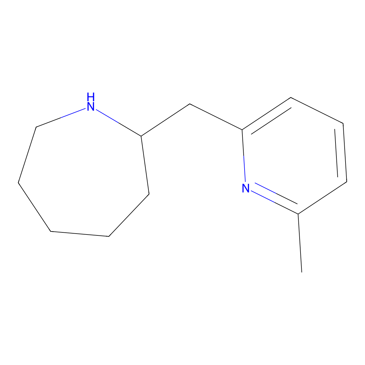 2-[(6-Methylpyridin-2-yl)methyl]azepane molecular structure, CAS 527674-26-6
