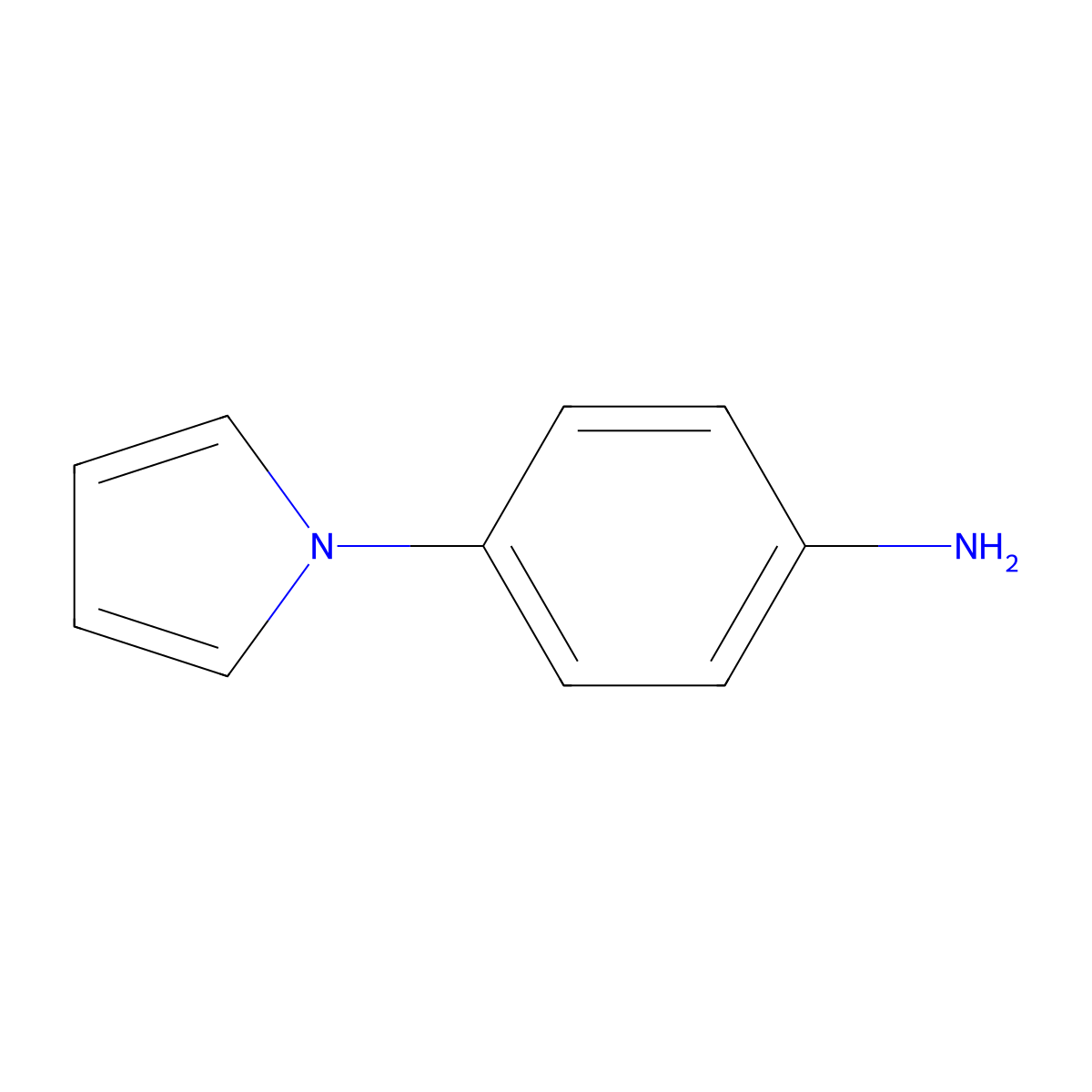 4-Pyrrol-1-yl-phenylamine molecular structure, CAS 52768-17-9