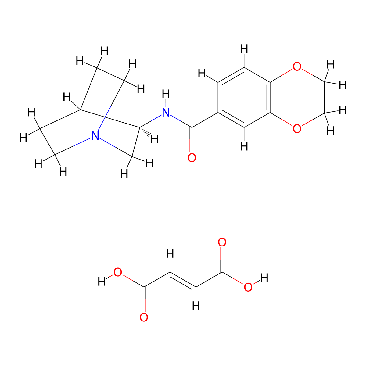 PHA-568487 fumarate molecular structure, CAS 527680-57-5