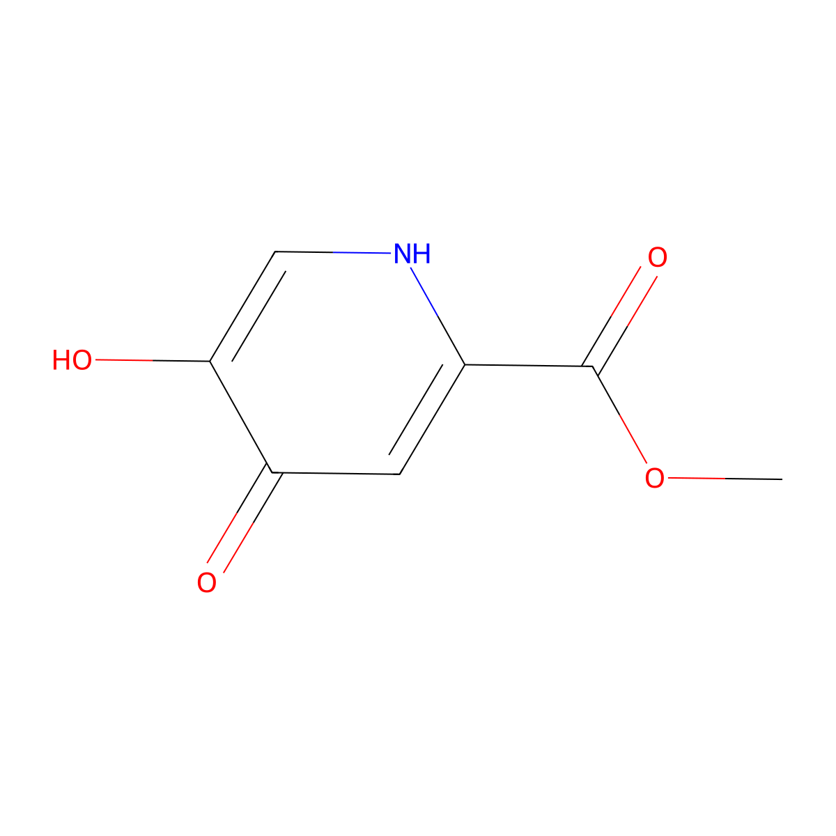 Methyl 4,5-dihydroxypicolinate molecular structure, CAS 527681-11-4
