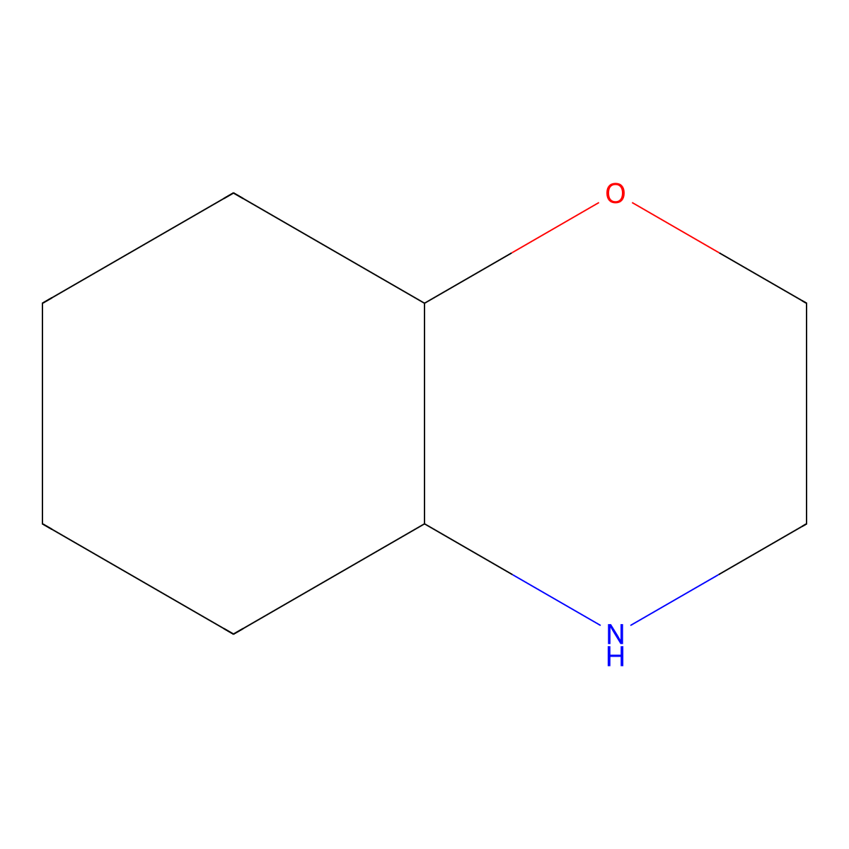 Octahydro-2H-1,4-benzoxazine molecular structure, CAS 52769-11-6