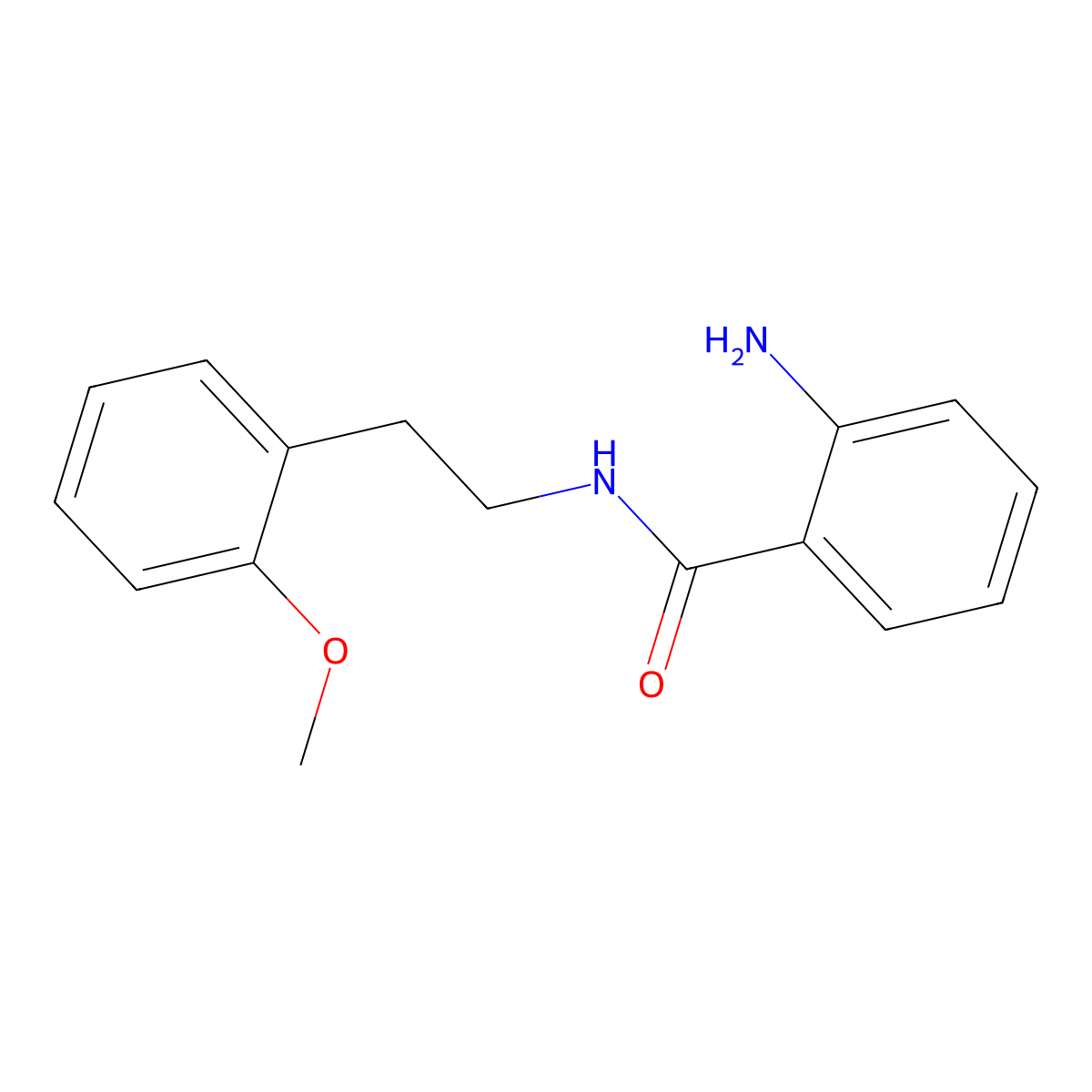 2-amino-N-[2-(2-methoxyphenyl)ethyl]benzamide molecular structure, CAS 527690-05-7