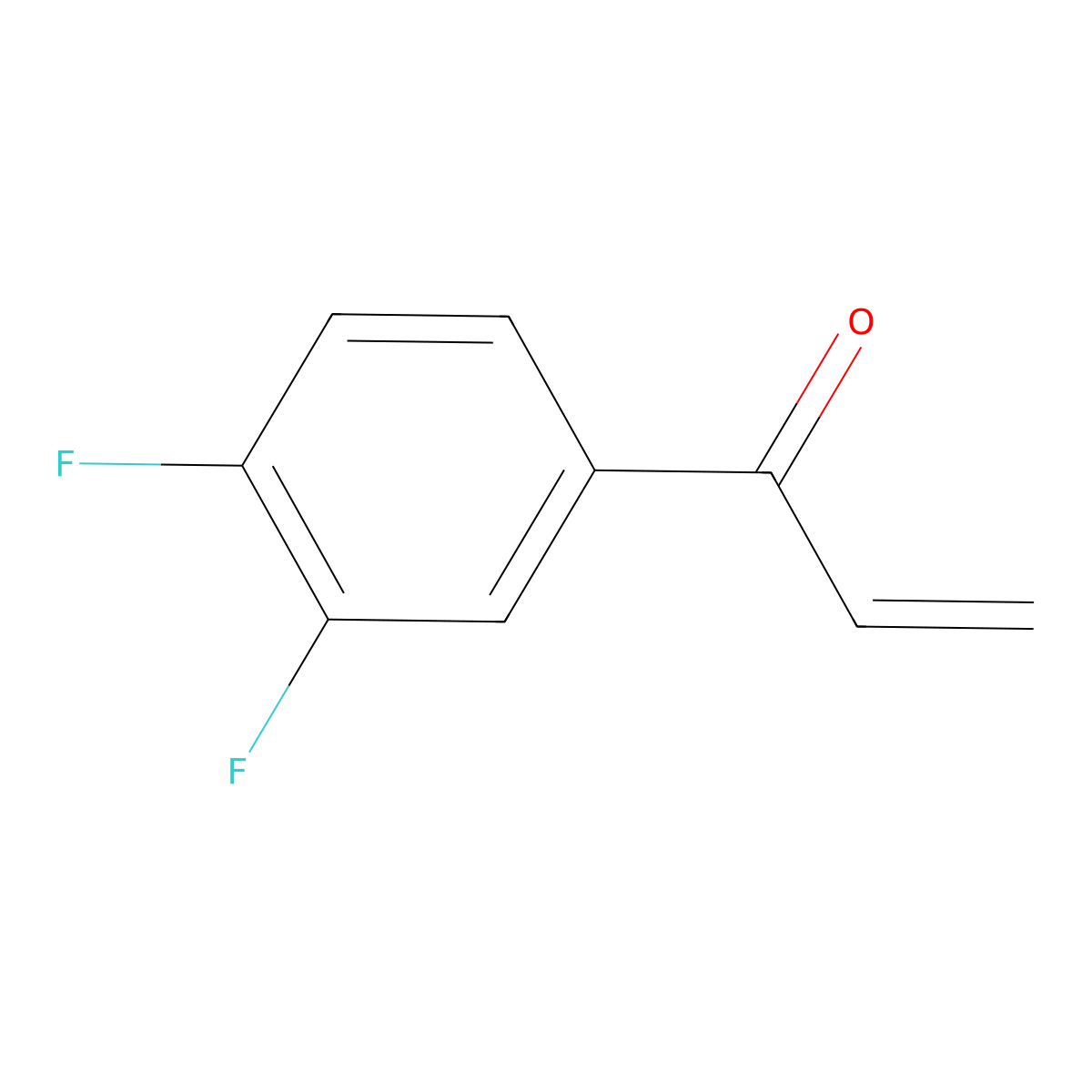 1-(3,4-Difluorophenyl)prop-2-en-1-one molecular structure, CAS 527694-01-5