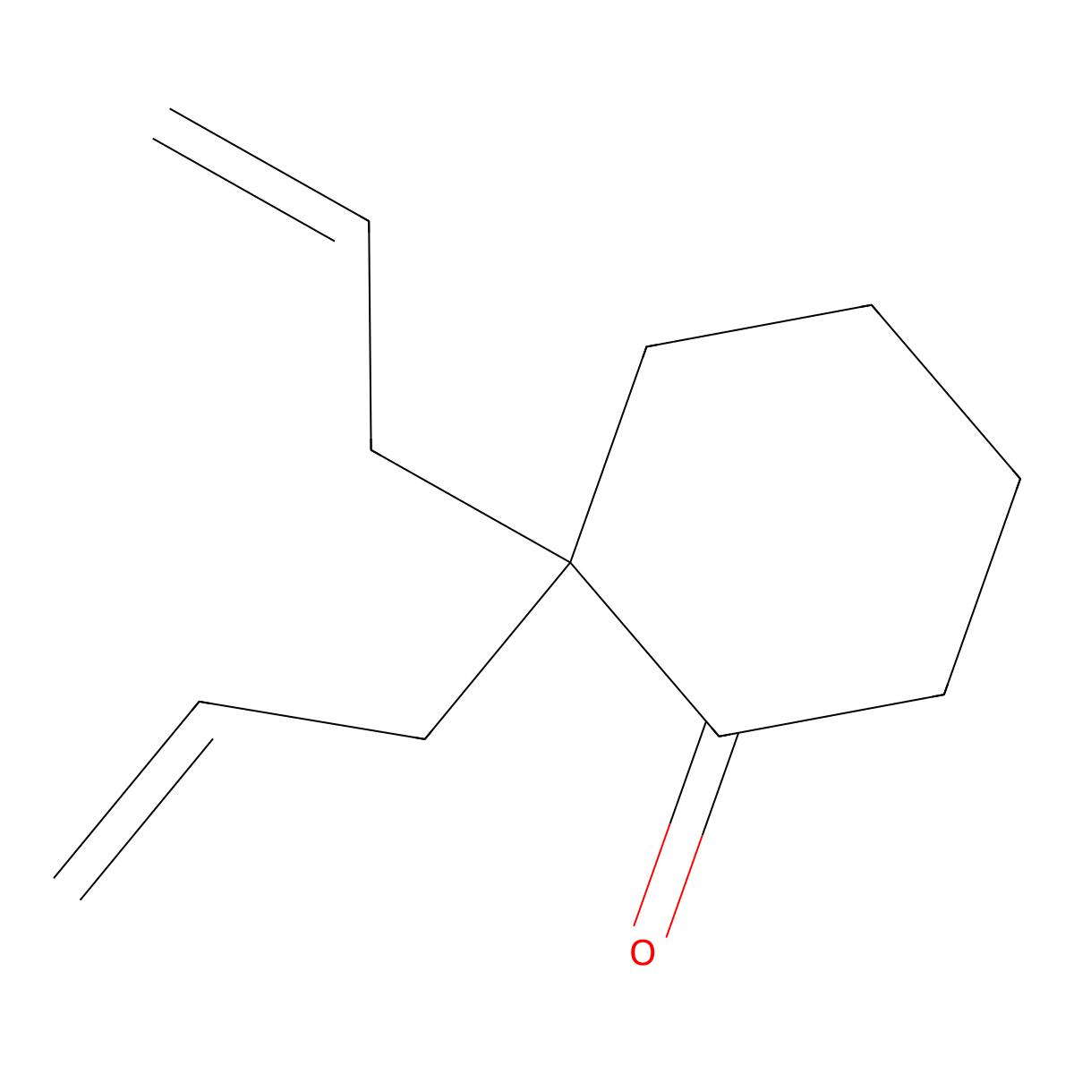 Cyclohexanone, 2,2-diallyl- molecular structure, CAS 5277-36-1