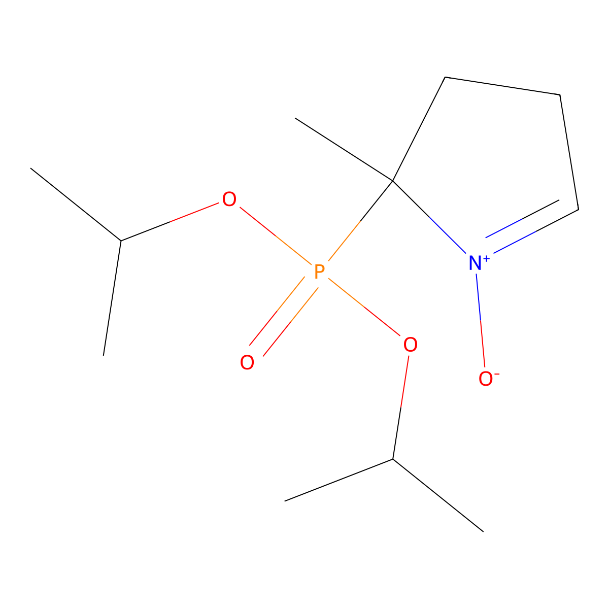 5-(diisopropoxyphosphoryl)-5-methyl-1-pyrroline N-oxide molecular structure, CAS 527704-58-1