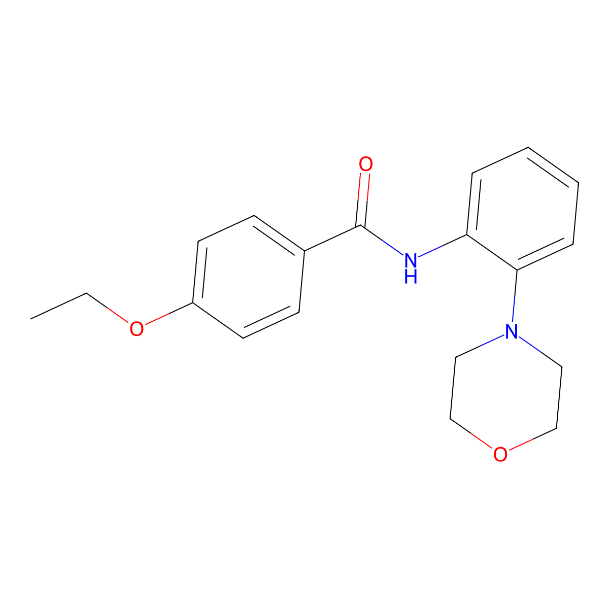 4-ethoxy-N-(2-morpholin-4-ylphenyl)benzamide molecular structure, CAS 527711-31-5
