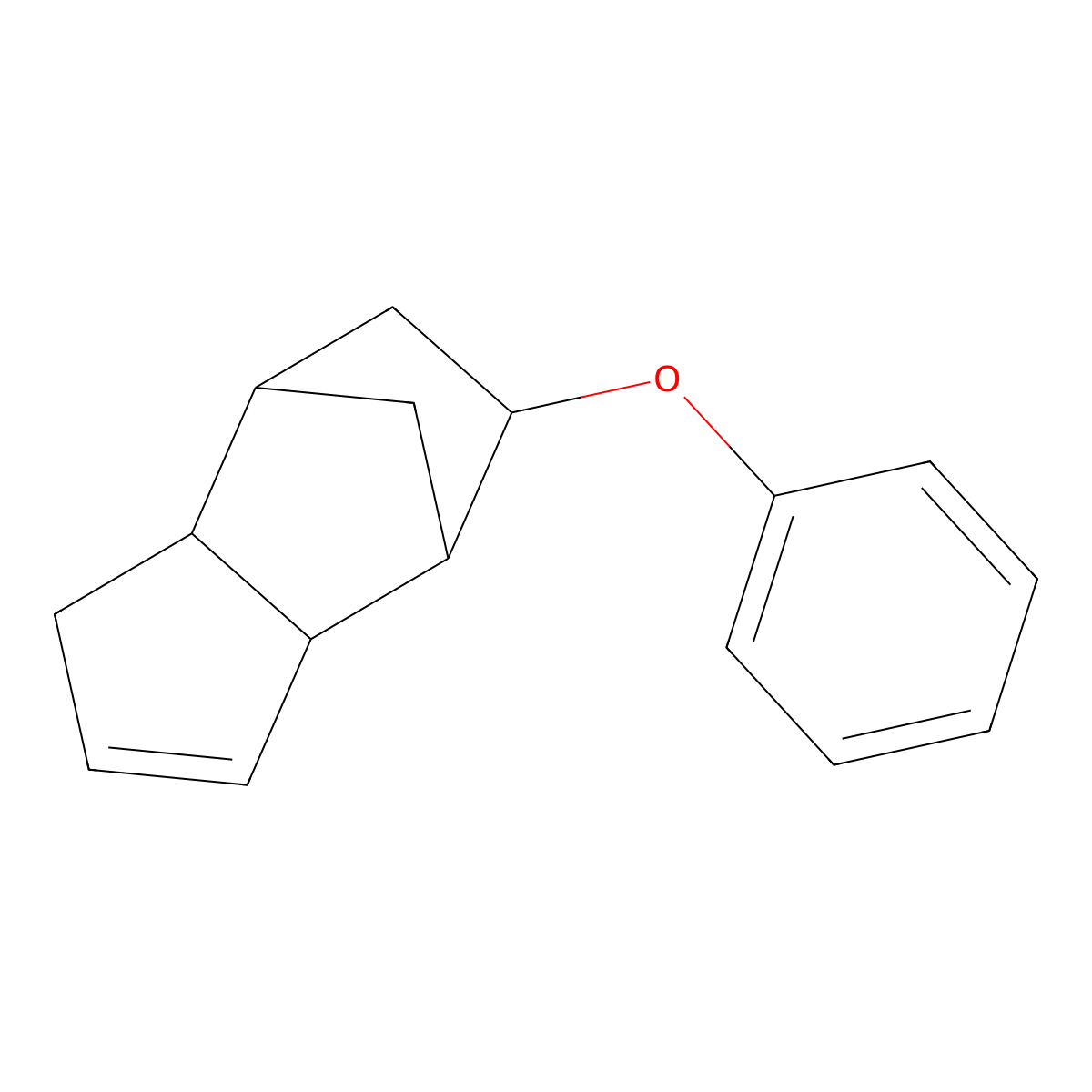 (3aS,5S,7aS)-5-phenoxy-3a,4,5,6,7,7a-hexahydro-1H-4,7-methanoindene molecular structure, CAS 52772-40-4